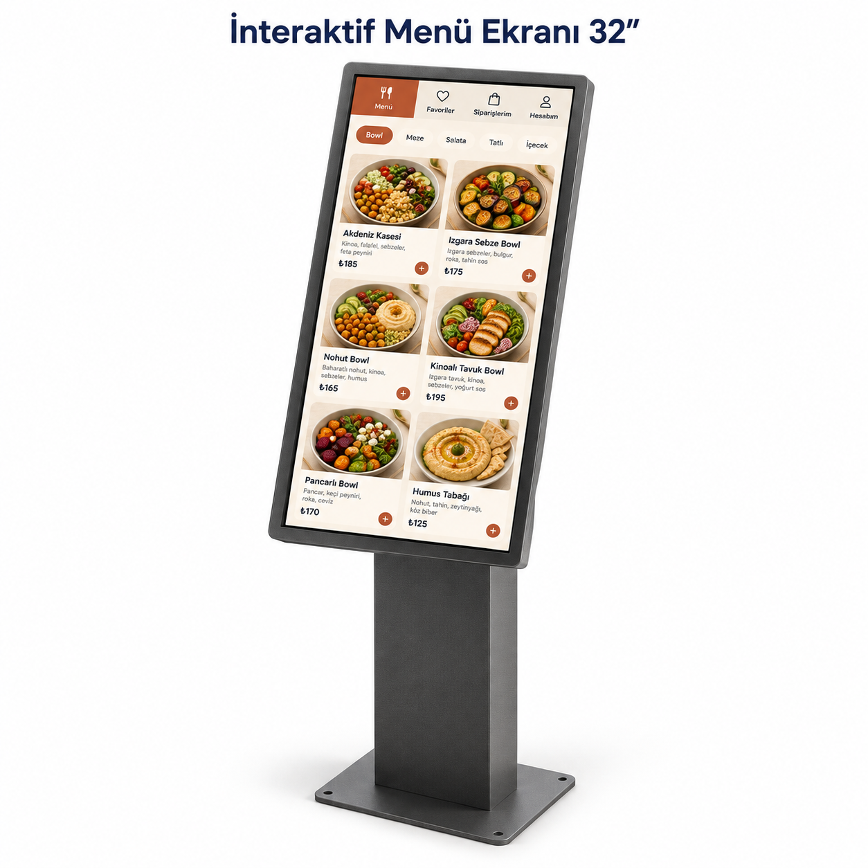 İnteraktif Dijital Menü Ekranı 32