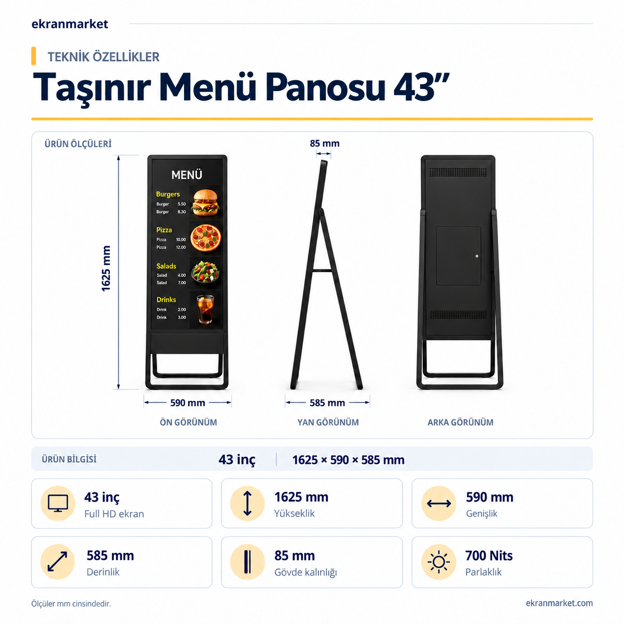 Taşınır Menü Panosu 43