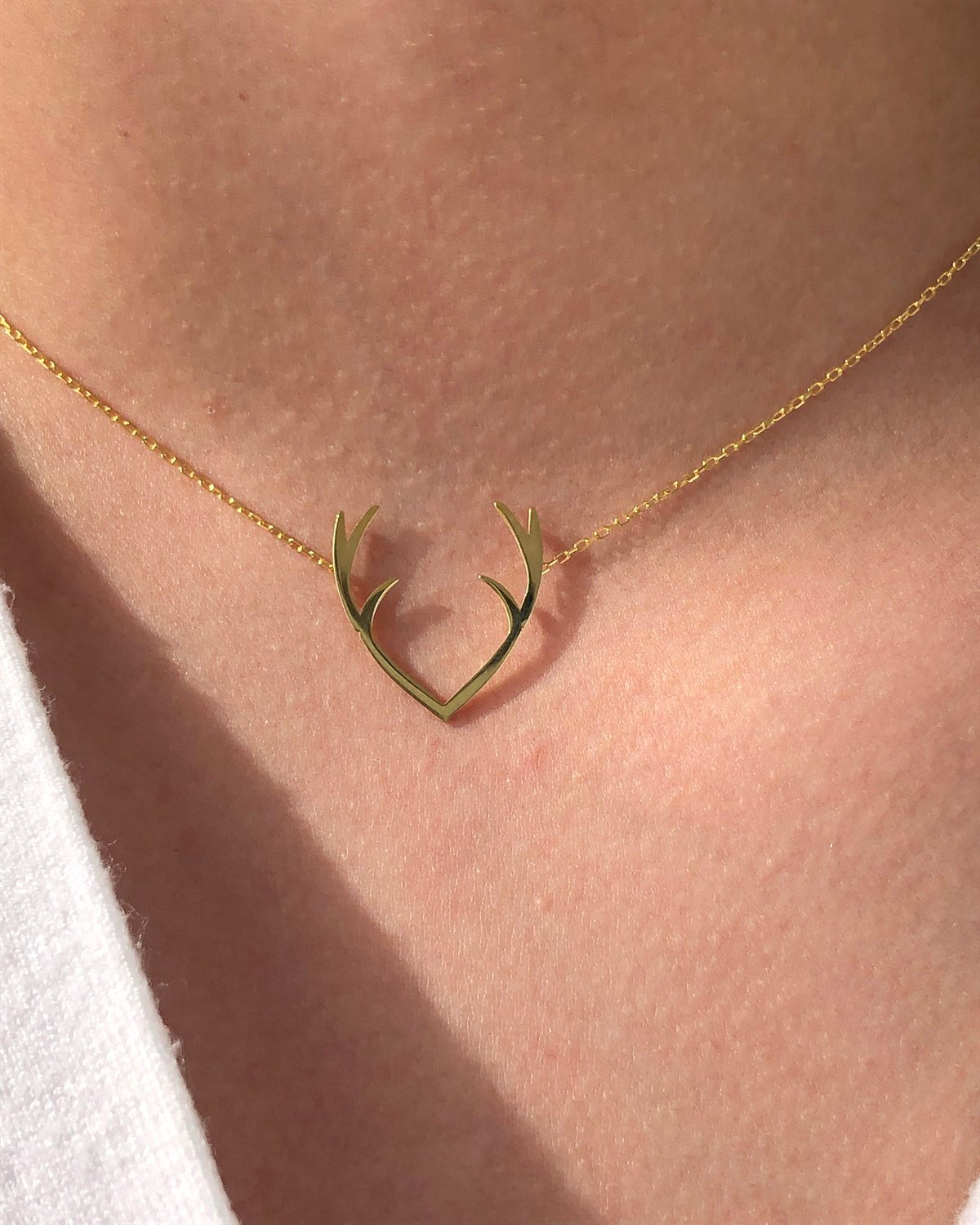 925 Gümüş Geyik Kolye