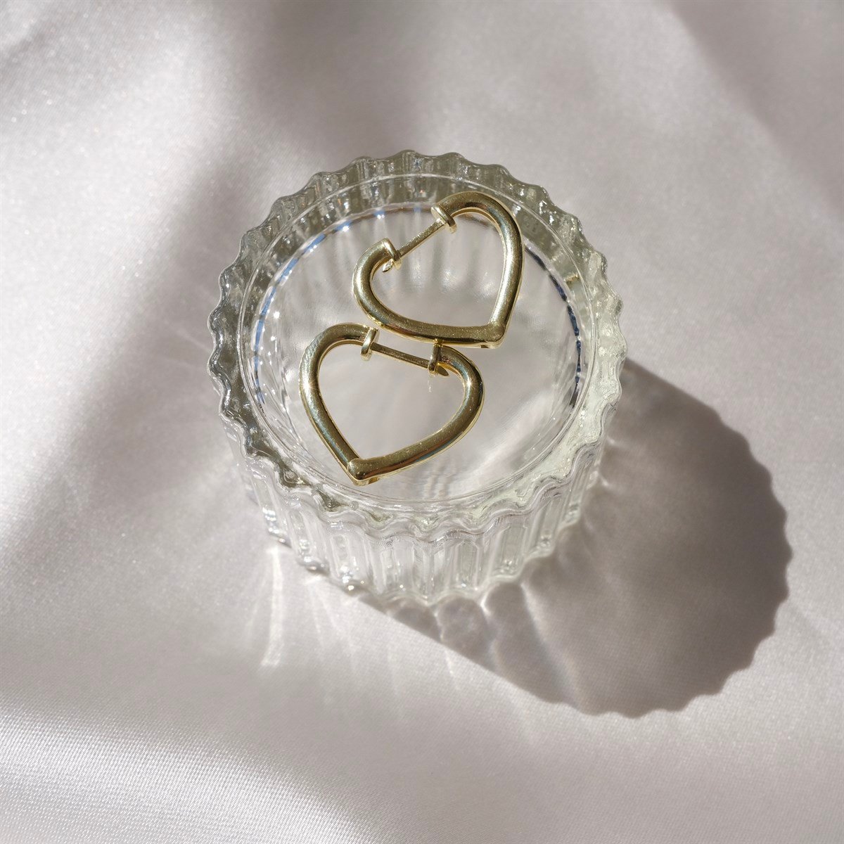 925 Gümüş Kalp Küpe 