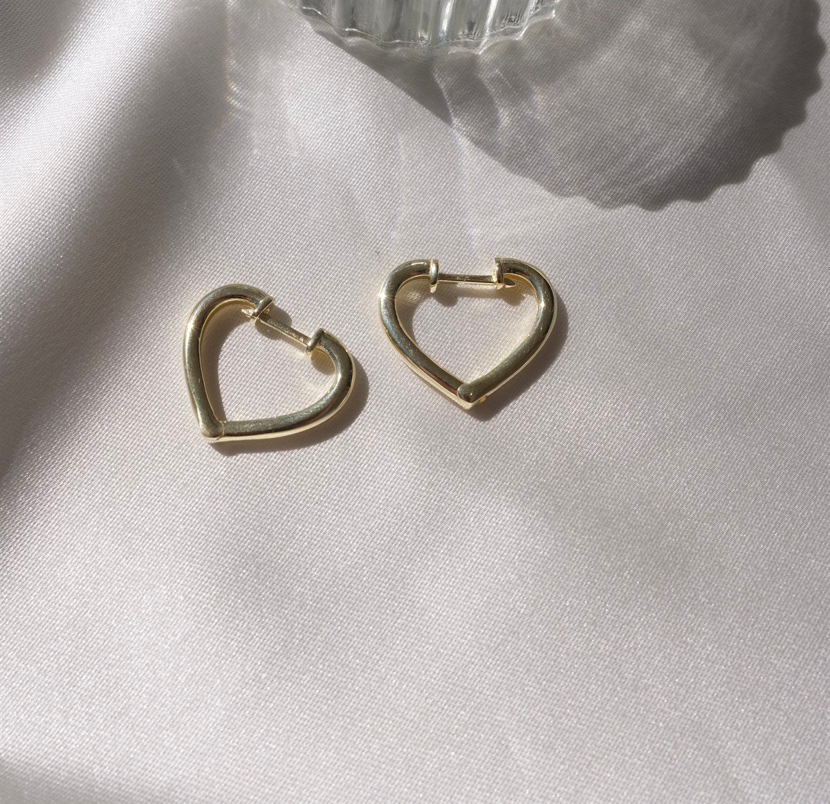 925 Gümüş Kalp Küpe 