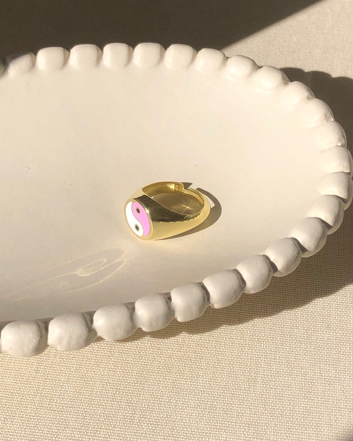 925 Gümüş Yin Yang Yüzük