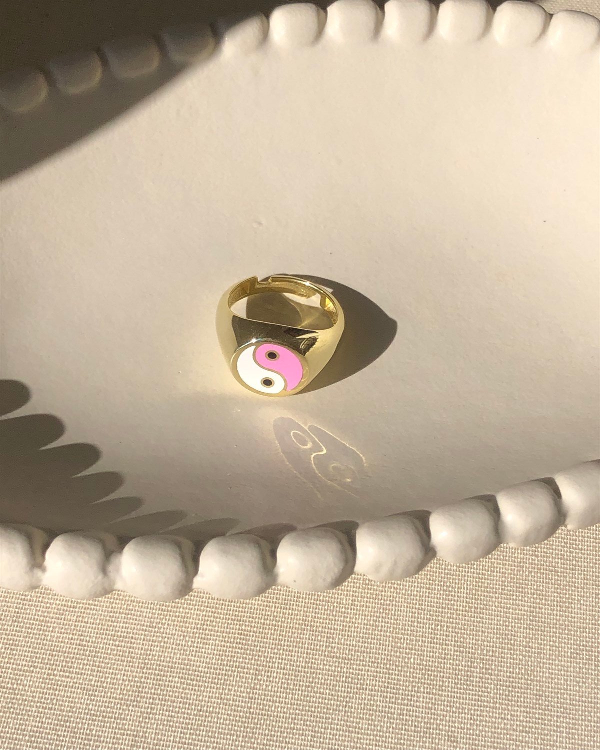 925 Gümüş Yin Yang Yüzük