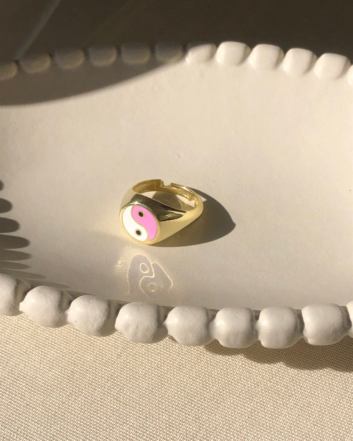 925 Gümüş Yin Yang Yüzük