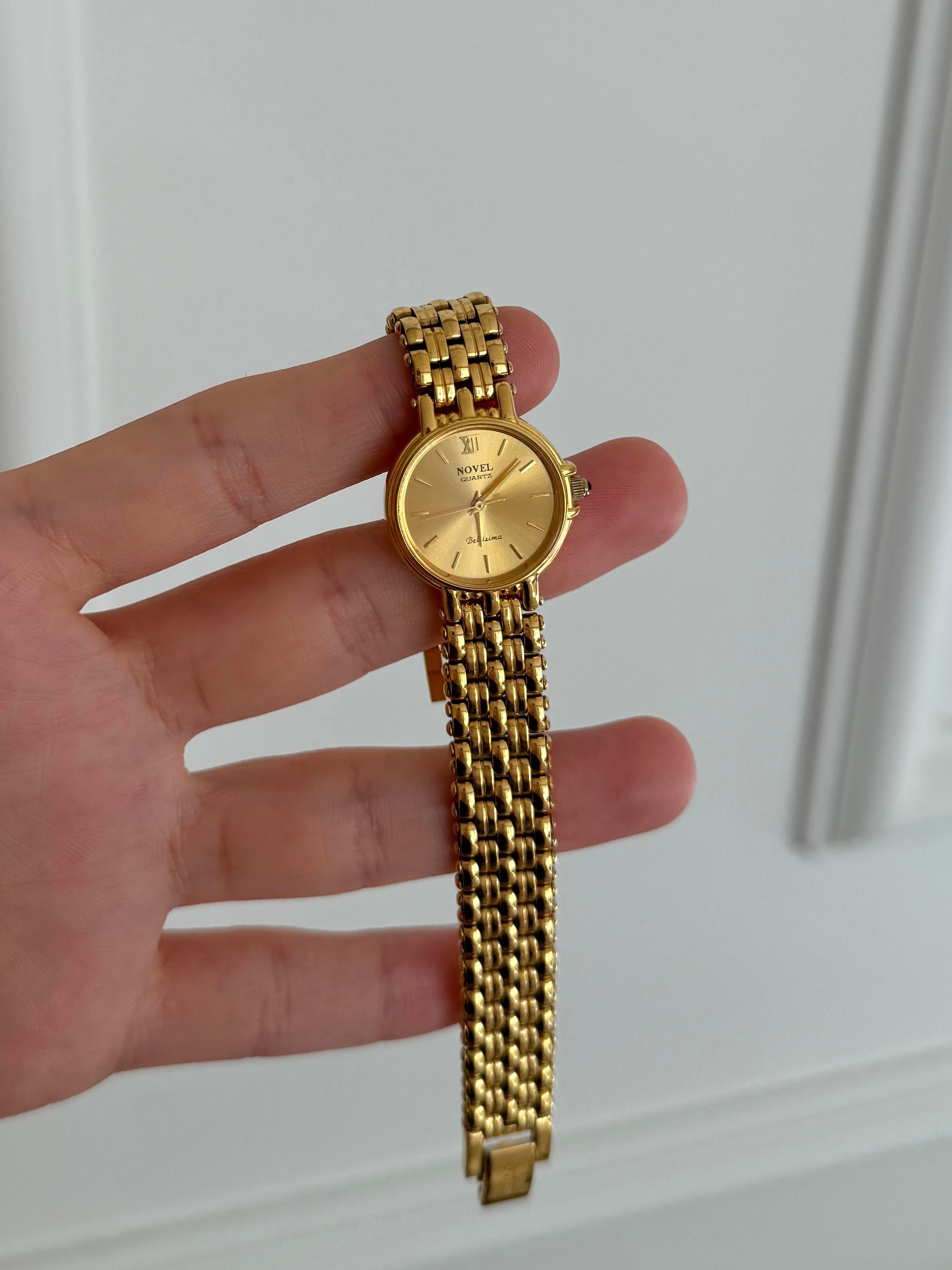 NOVEL 22K Gold Plated Vintage Kol Saati