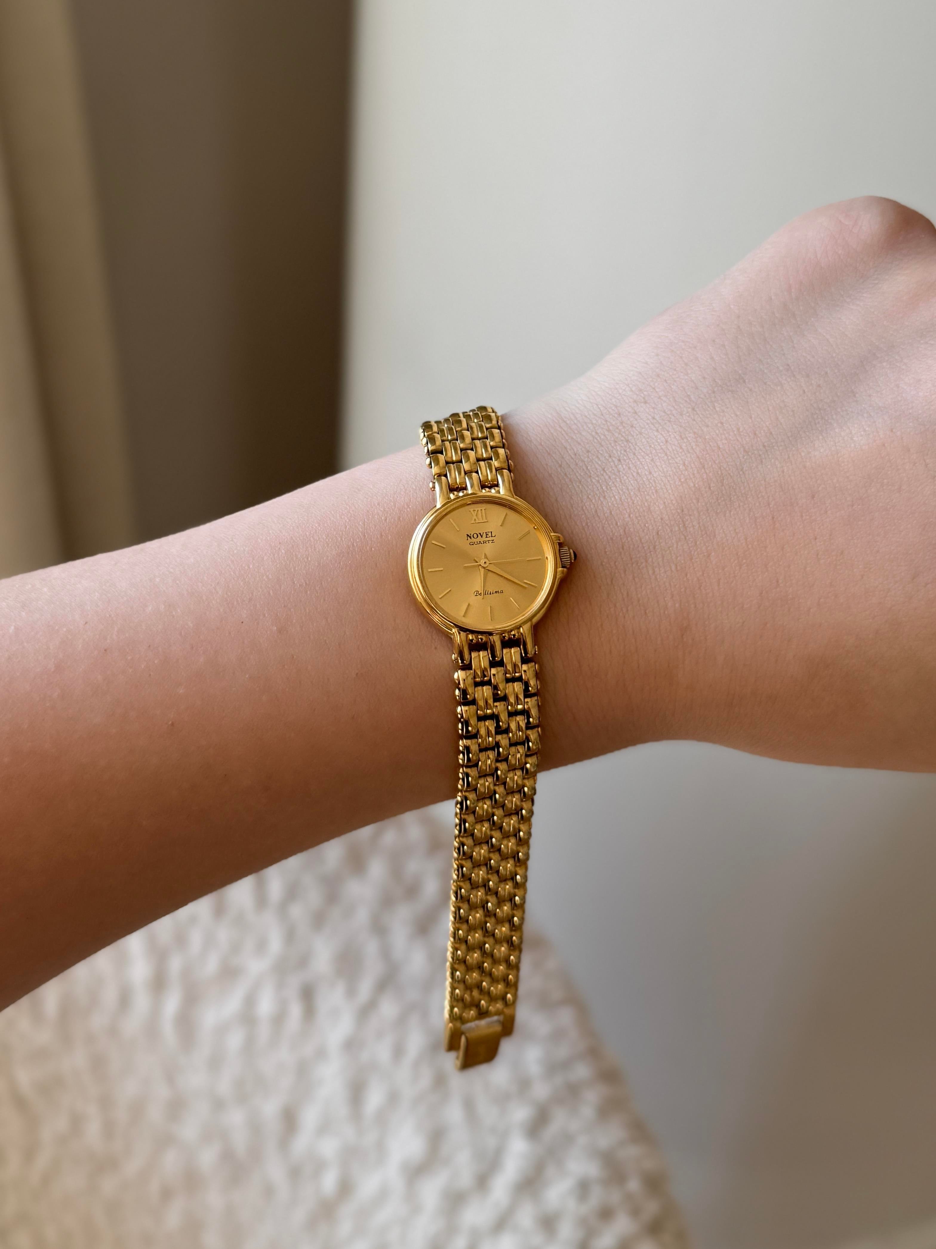 NOVEL 22K Gold Plated Vintage Kol Saati