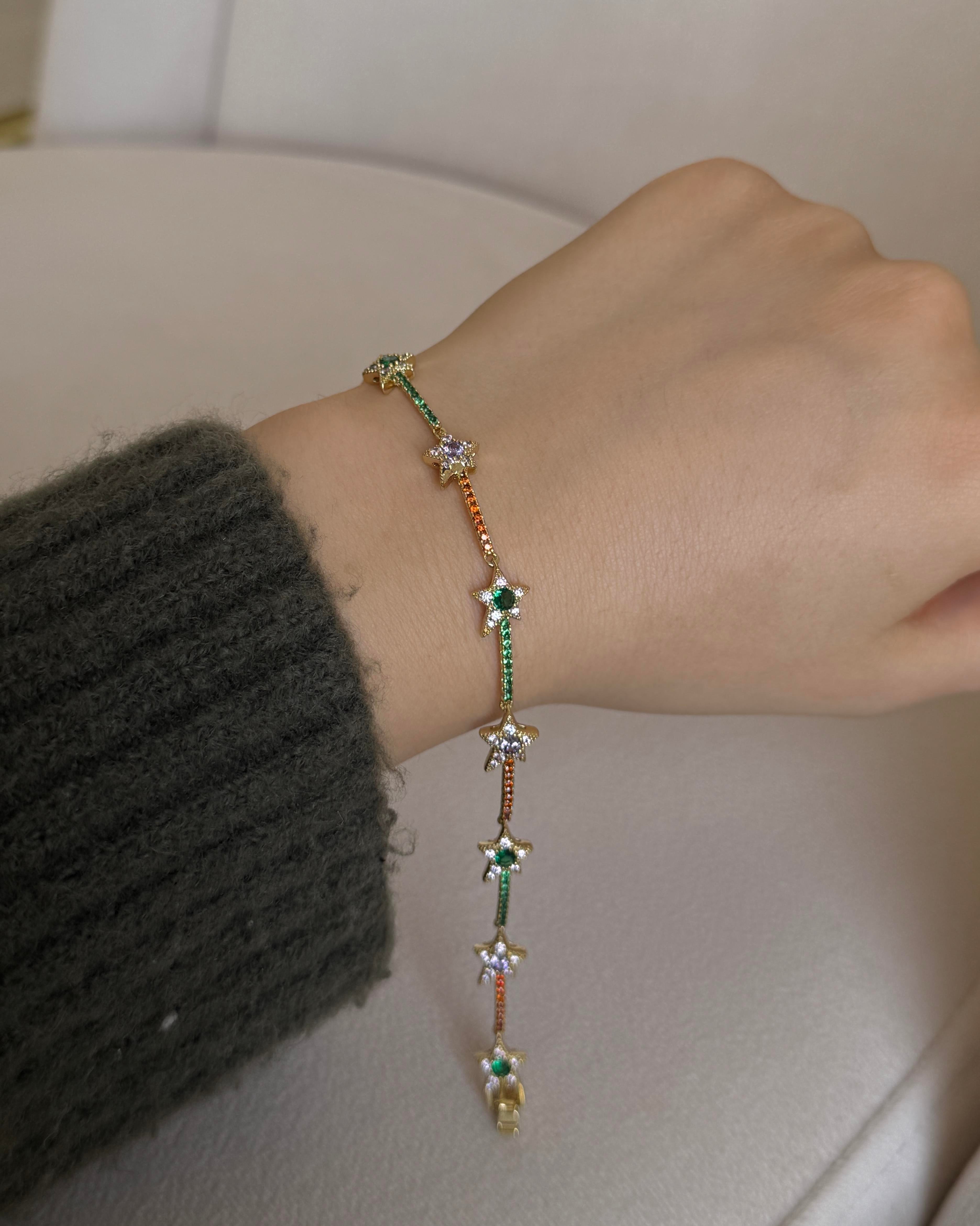 Özel Seri Renkli Yıldız Bileklik