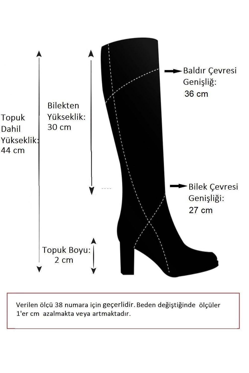 Beyaz Kadın Çizme E726203409