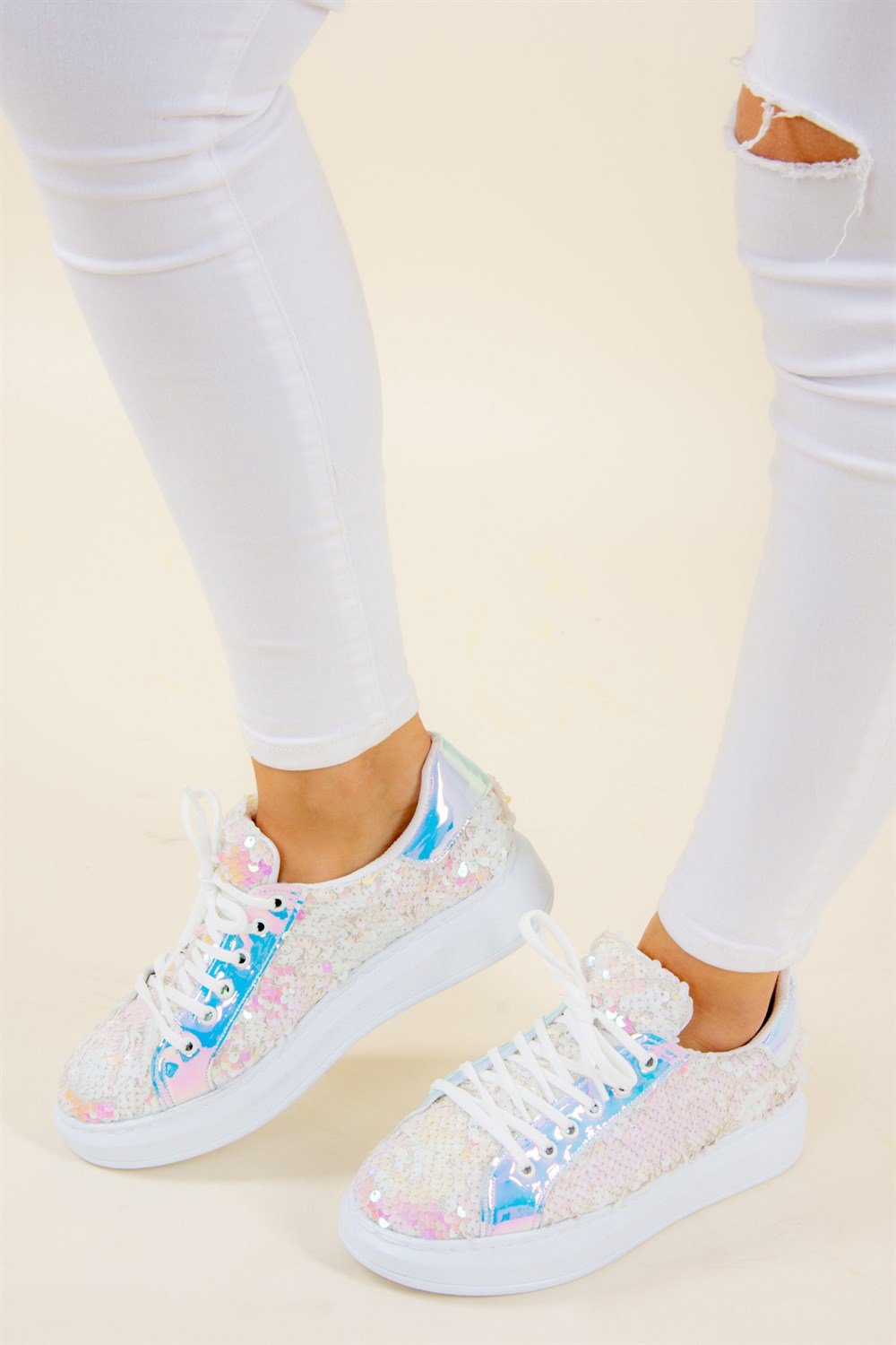 Beyaz Kadın Sneakers F270294040