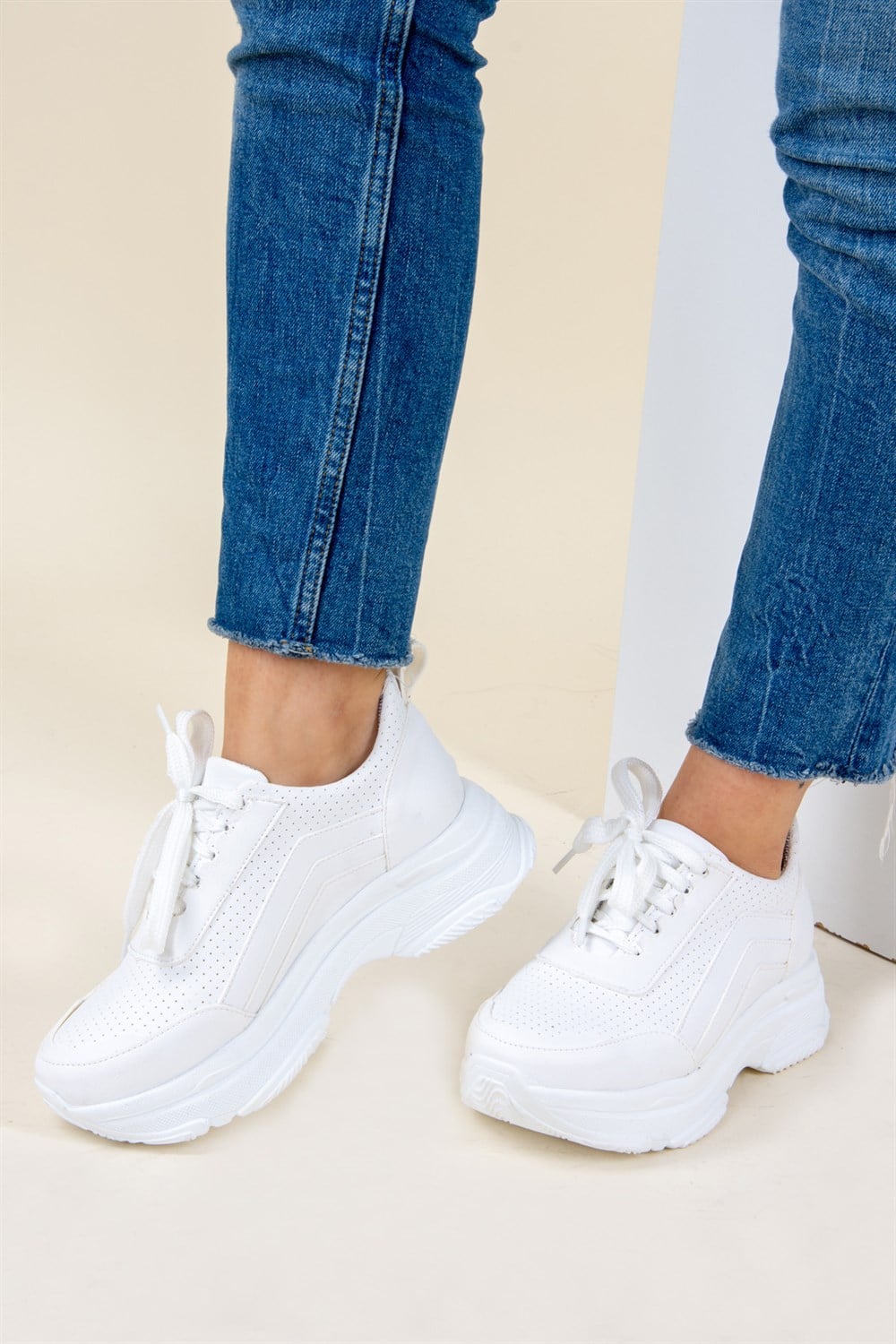 Beyaz Kadın Sneakers F367095009