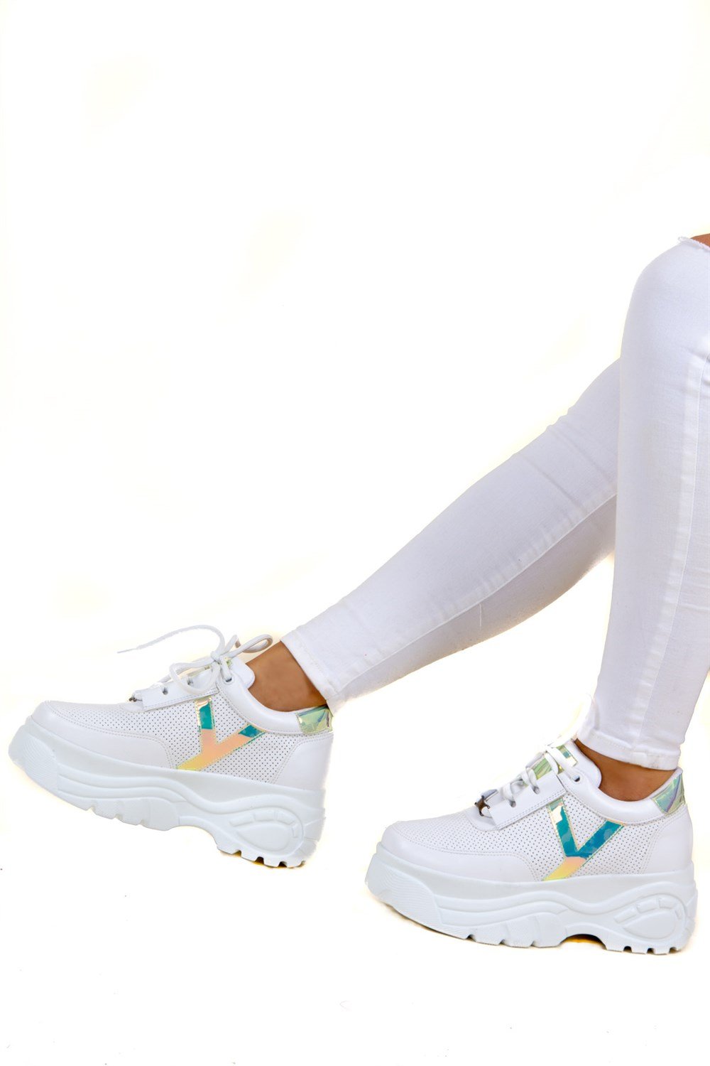 Beyaz Kadın Sneakers F444910509