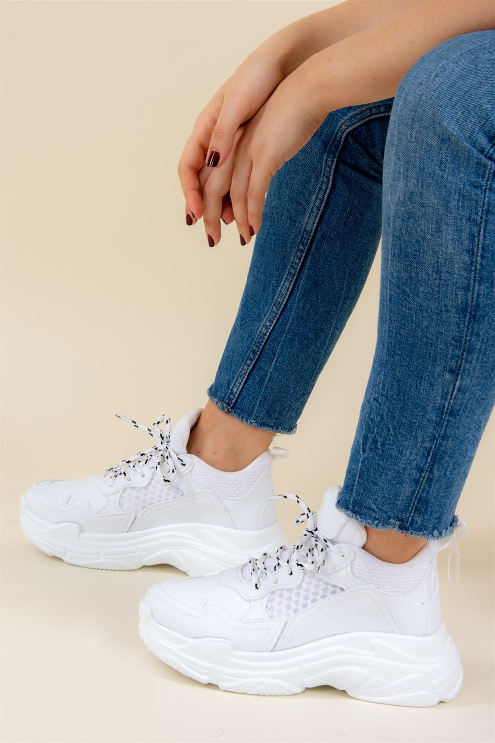 Beyaz Petek Kadın Sneakers F267057009