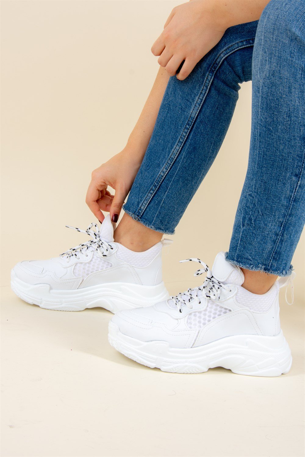 Beyaz Petek Kadın Sneakers F267057009