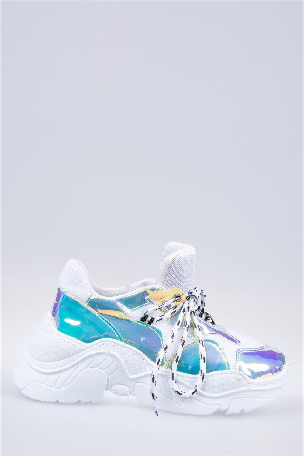 Beyaz/Lame Kadın Sneakers F425773449