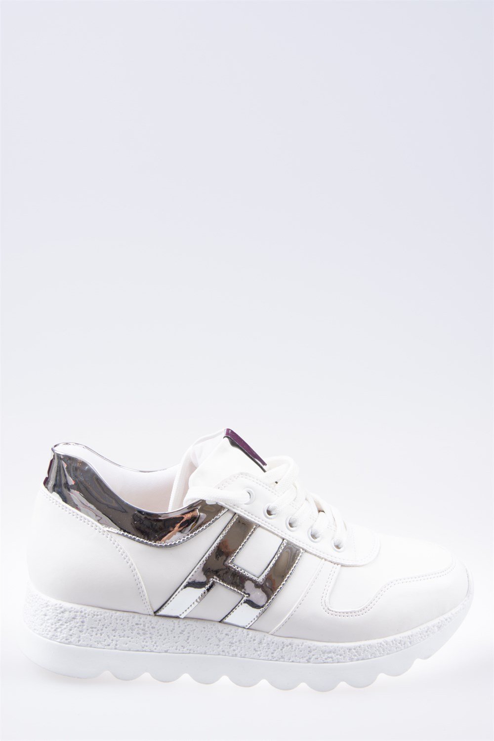 Beyaz/Lame Kadın Sneakers F674018309