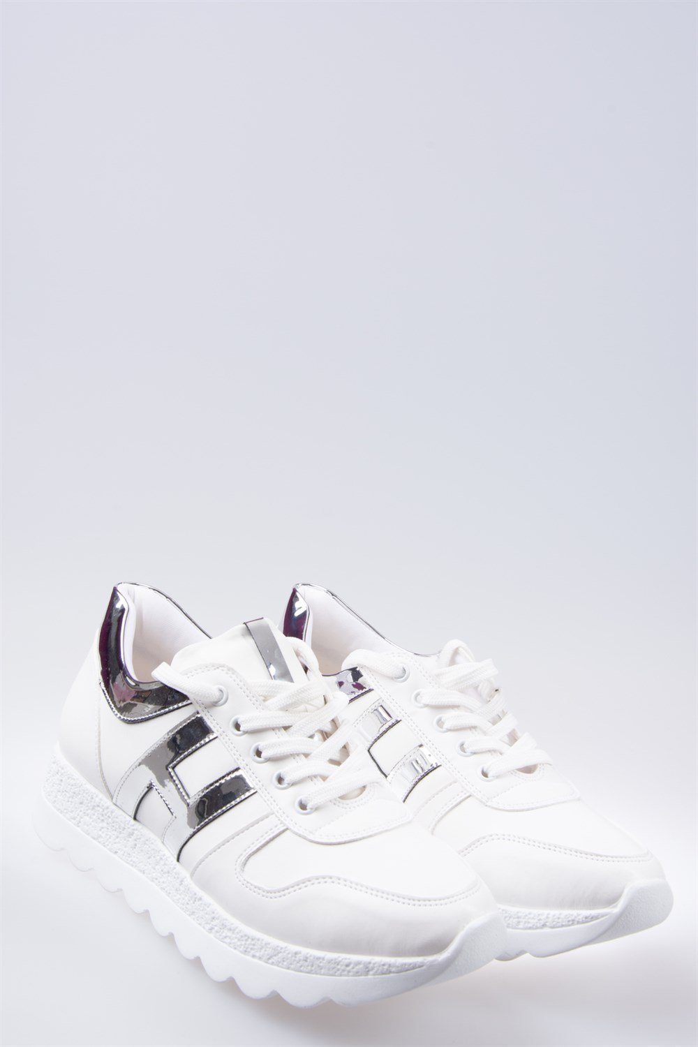 Beyaz/Lame Kadın Sneakers F674018309