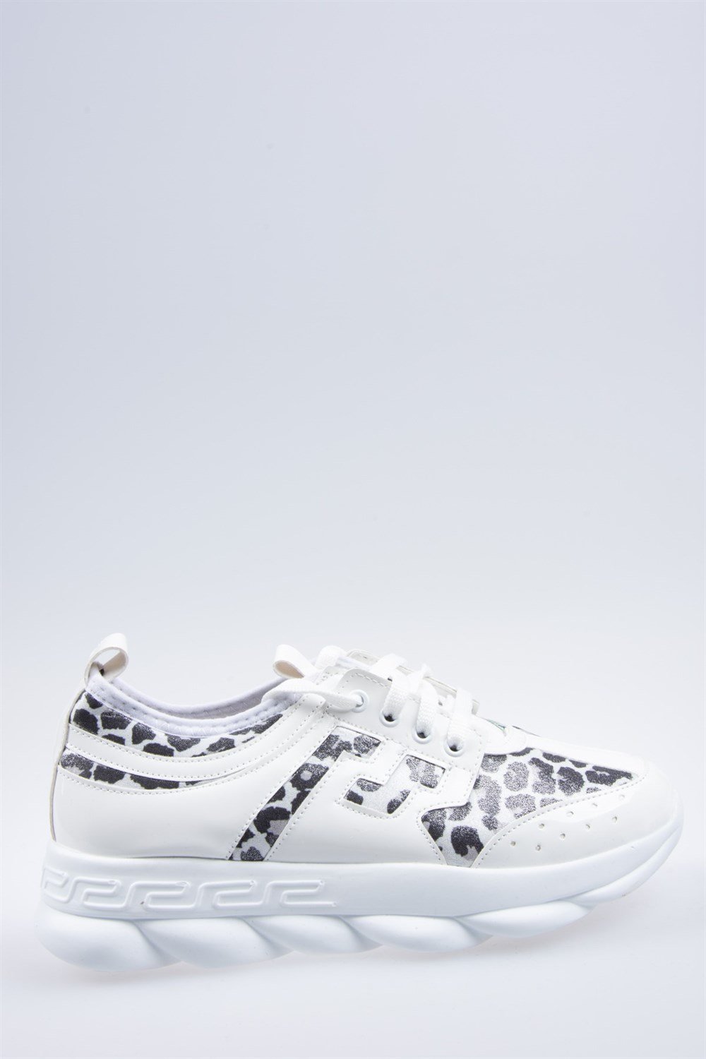 Beyaz/Leopar Kadın Sneakers F588201008