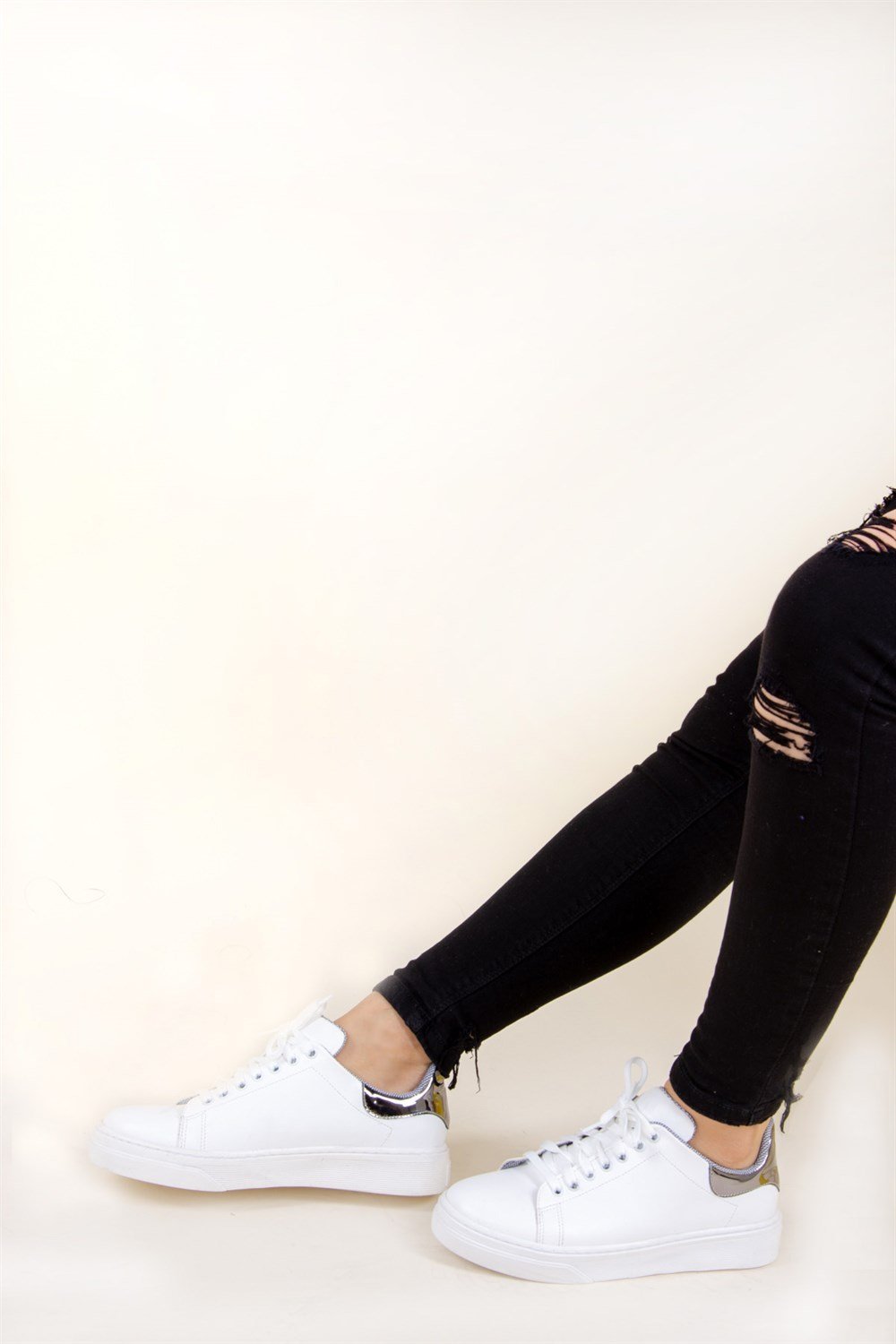 Beyaz/Platin Kadın Sneakers F288190909