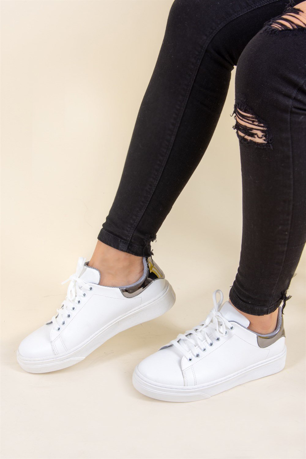 Beyaz/Platin Kadın Sneakers F288190909