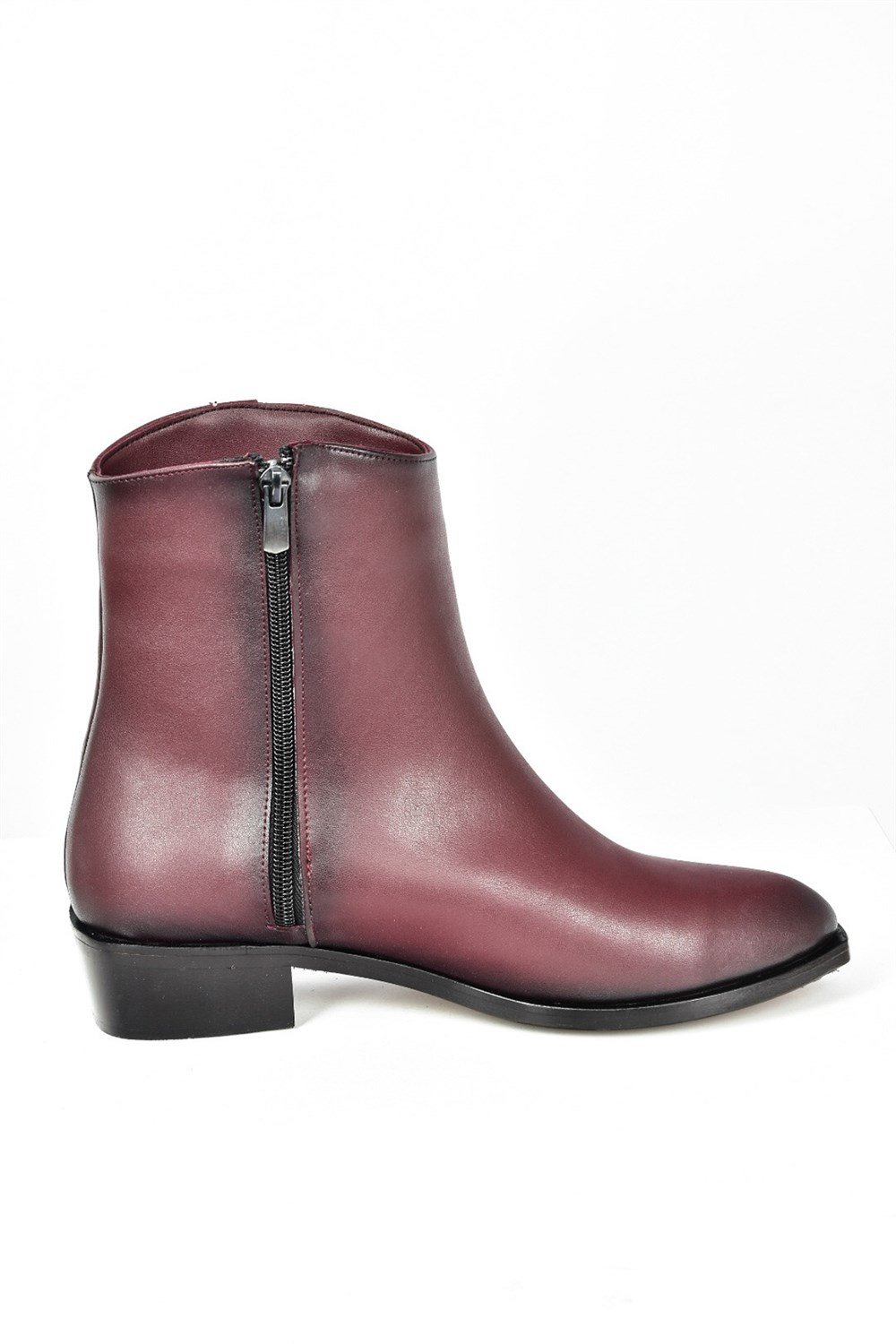 Bordo Alçak Topuklu Günlük Kadın Bot L252681209