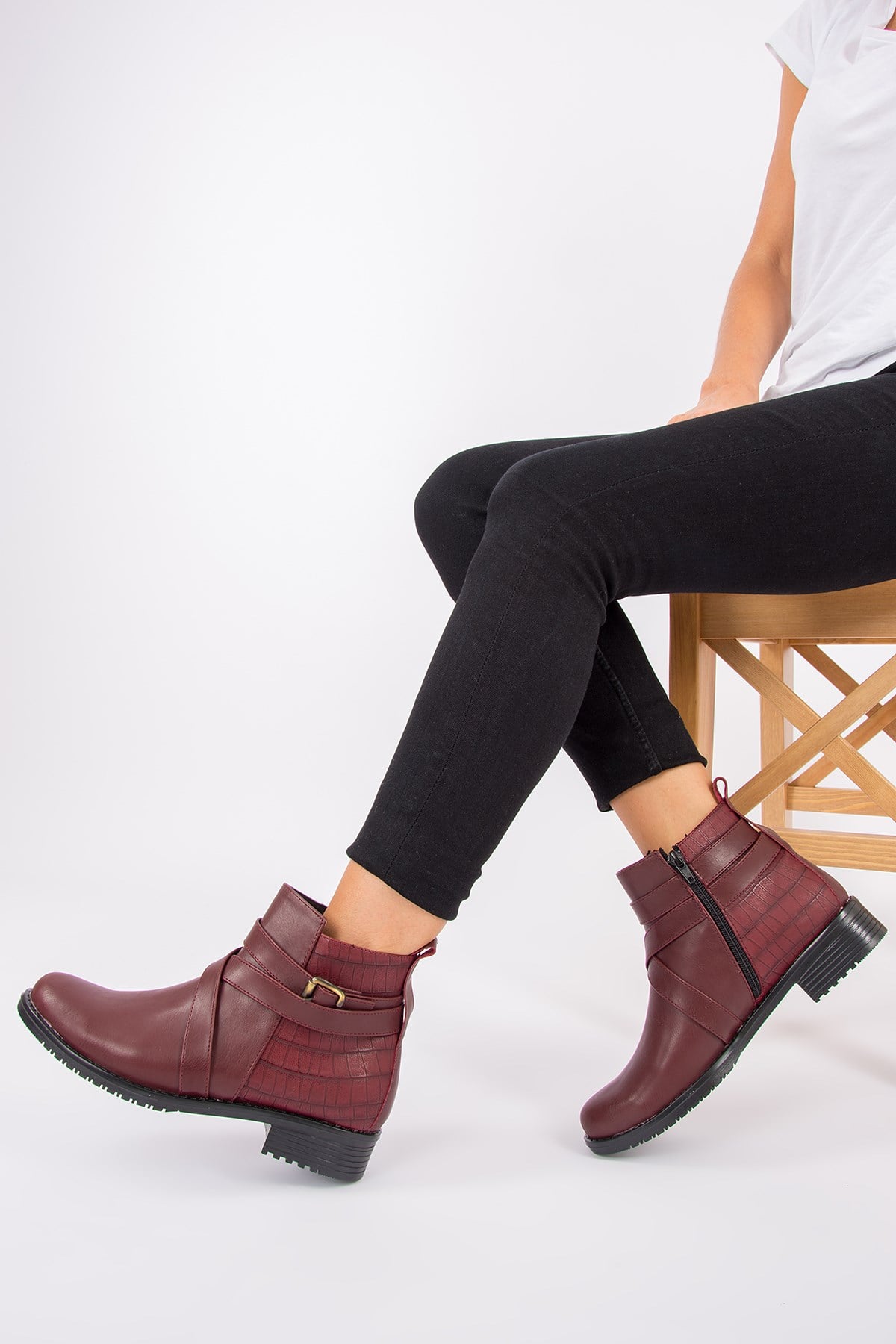 Bordo Kadın Bot G726290253