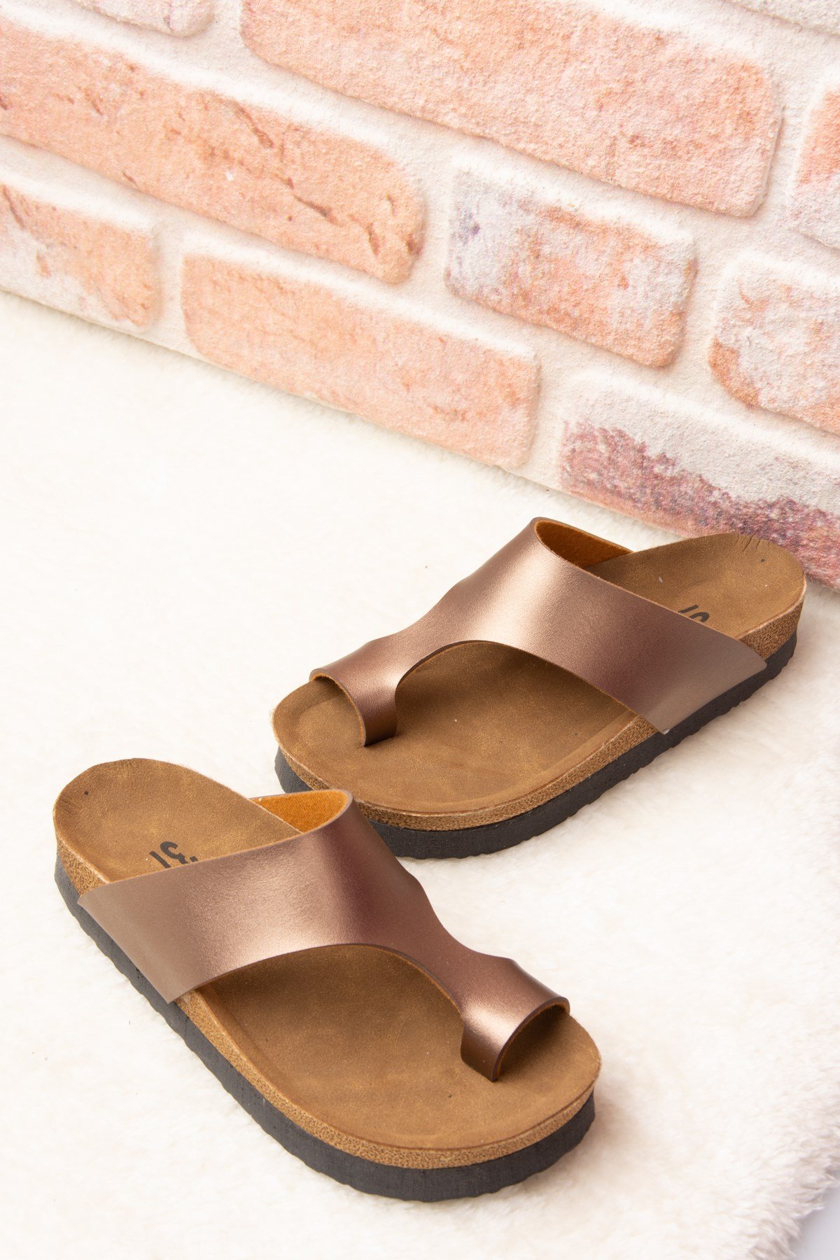 Bronz Kadın Terlik D777812009