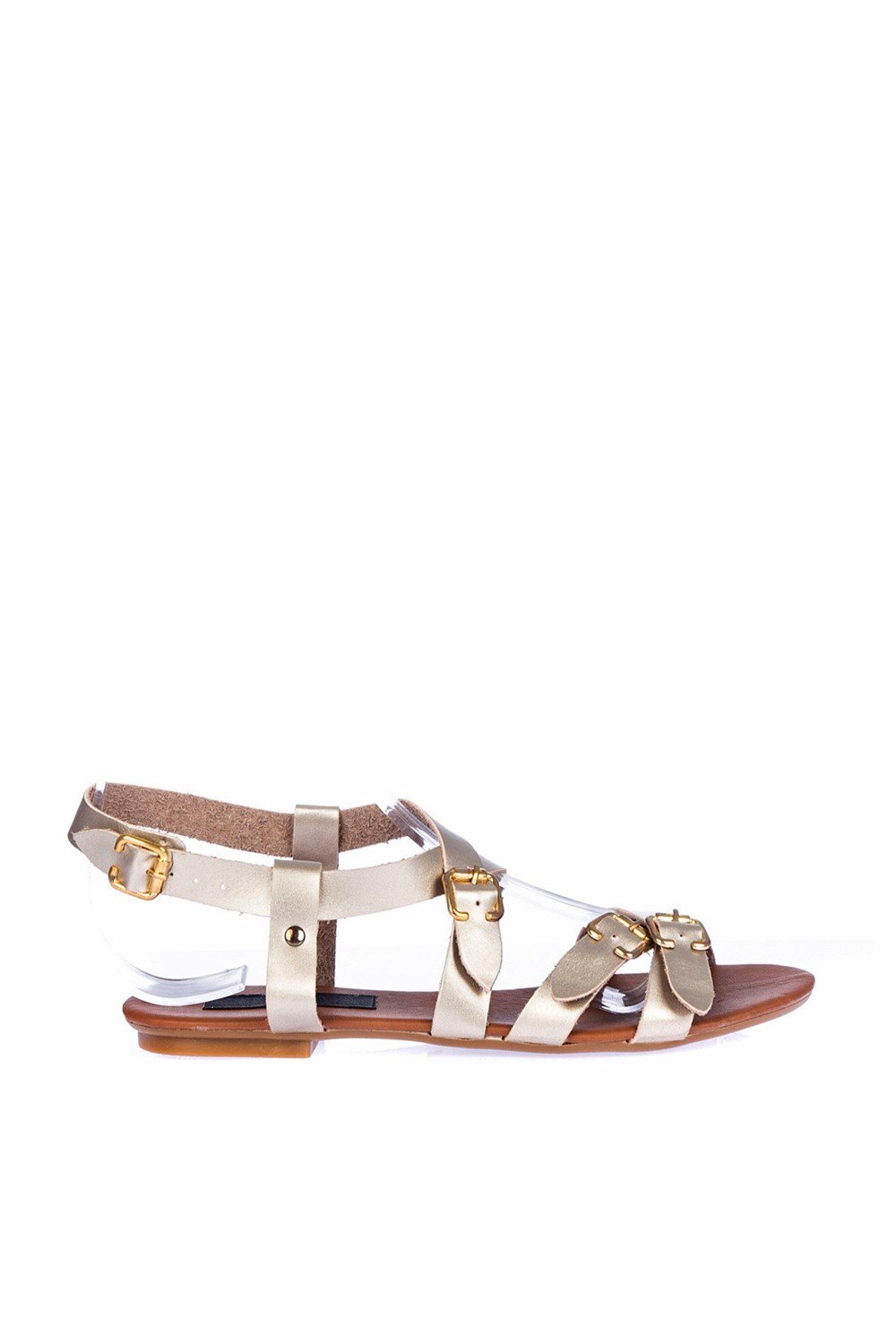 Fox Shoes Altın Kadın Sandalet D942764409