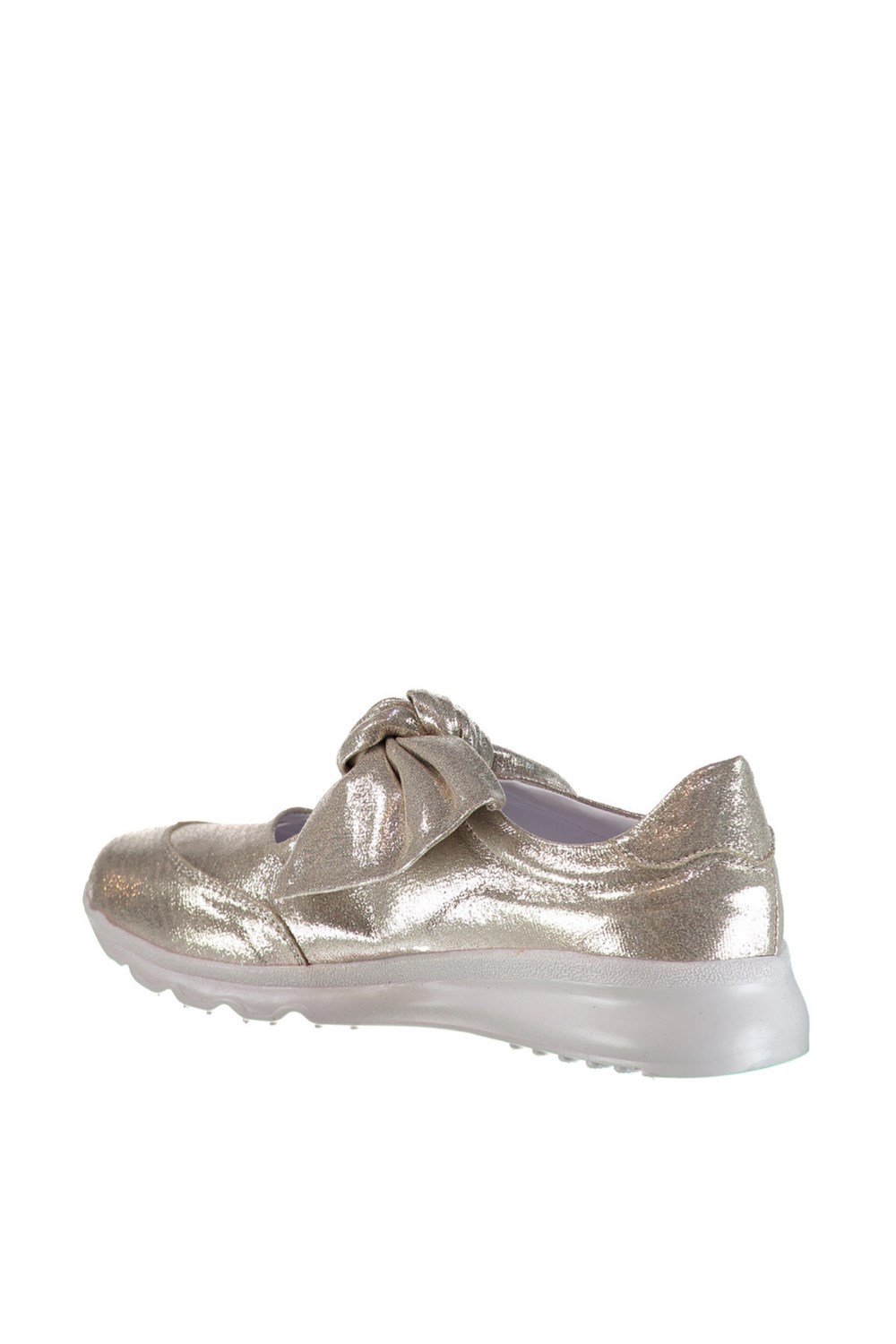 Fox Shoes Altın Kumaş Kadın Ayakkabı D932112004
