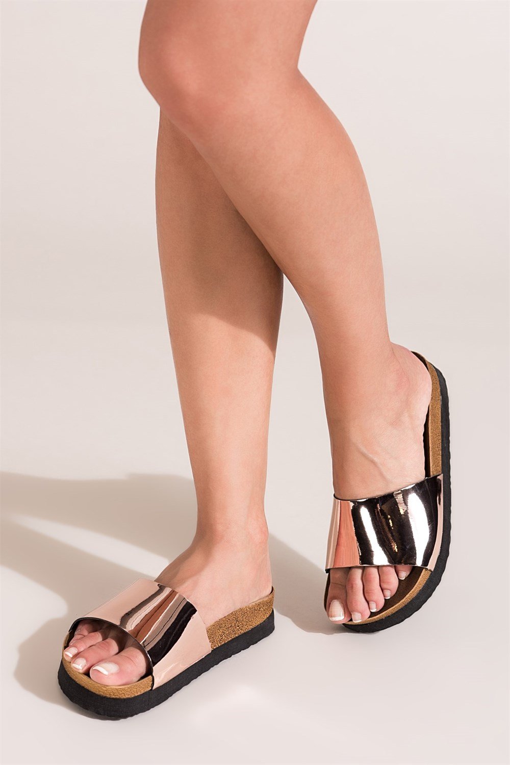 Fox Shoes Bakır Kadın Terlik B777786534