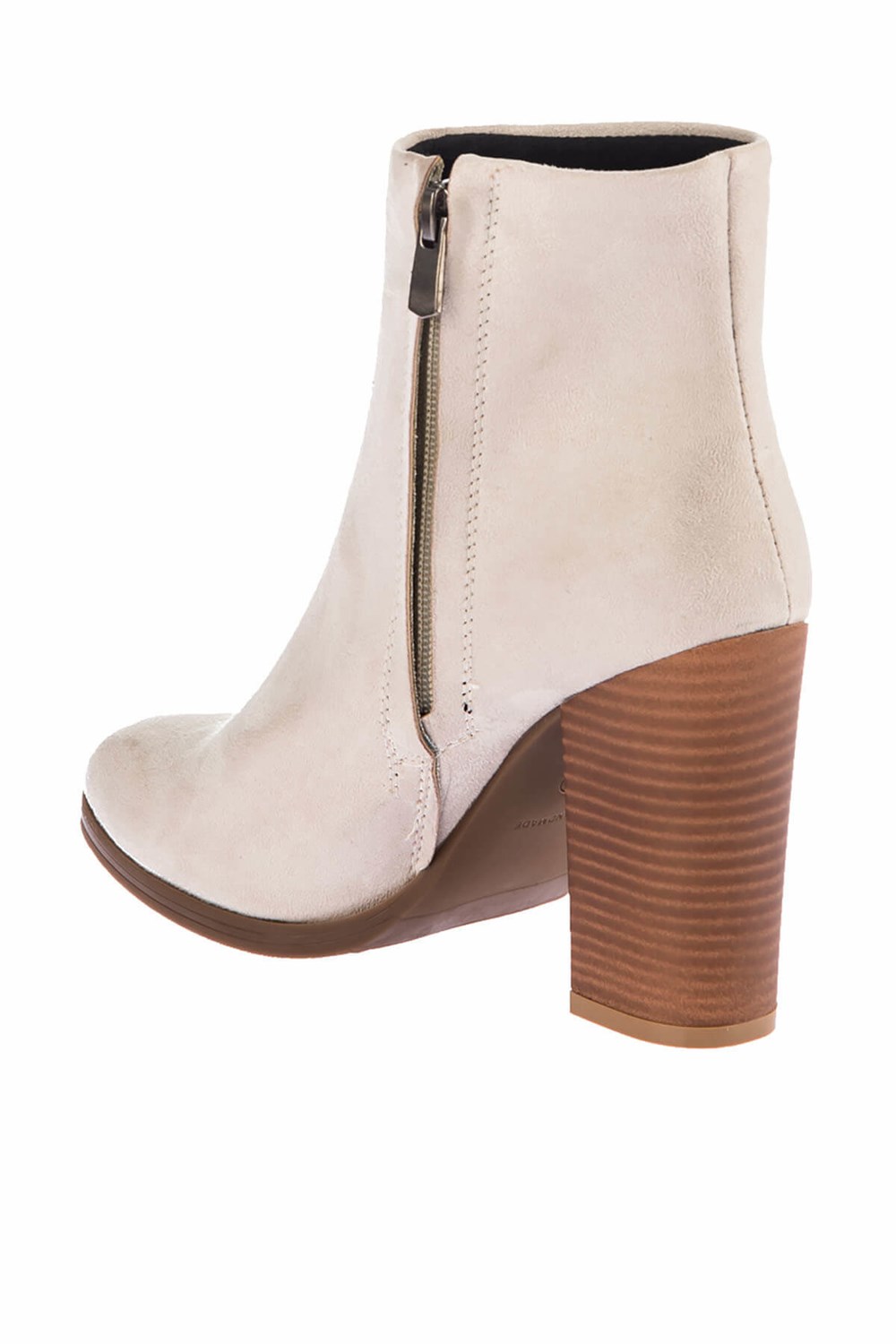 Fox Shoes Bej Süet Kadın Bot E610041002