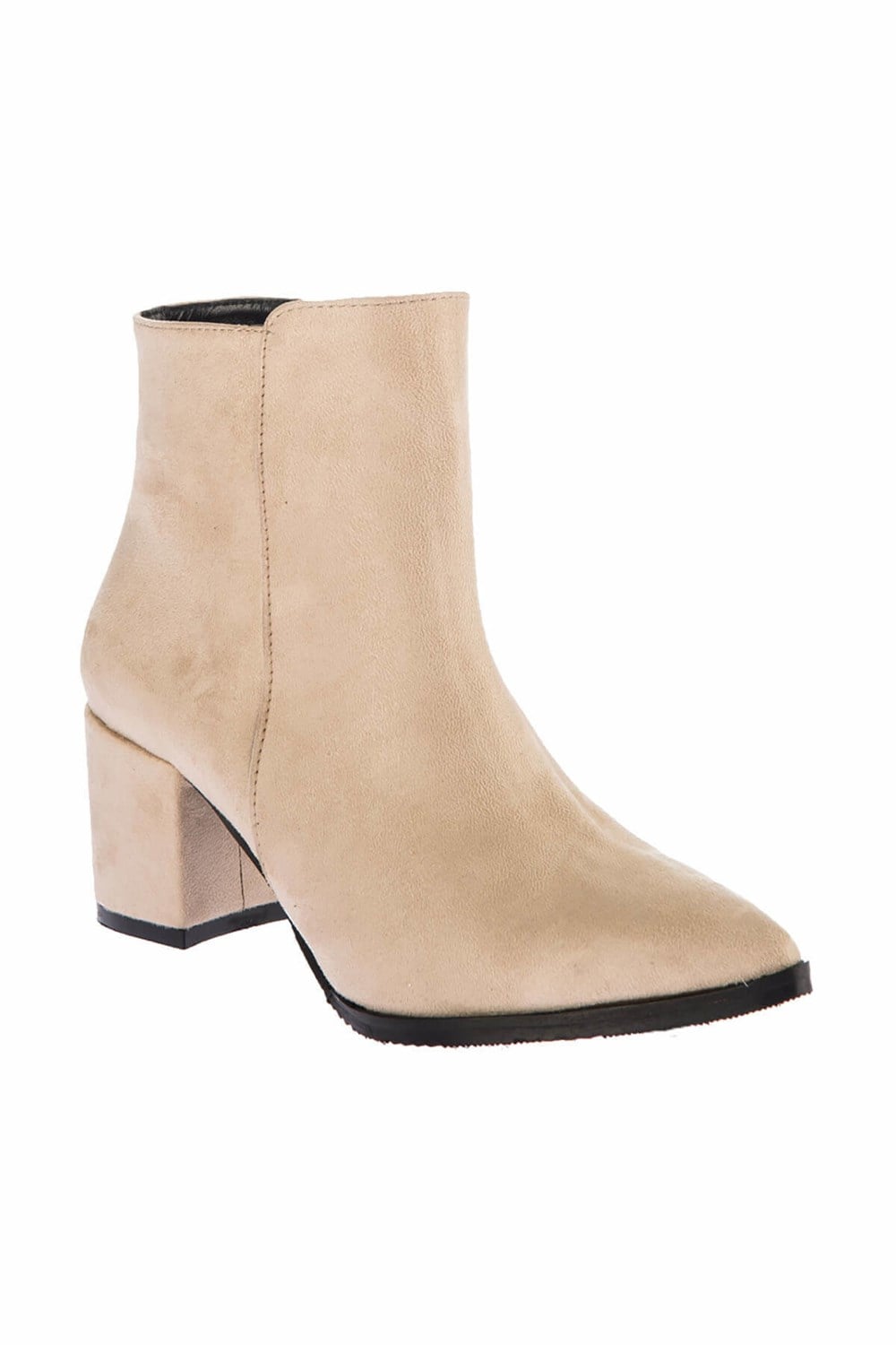 Fox Shoes Bej Süet Kadın Bot E737021002