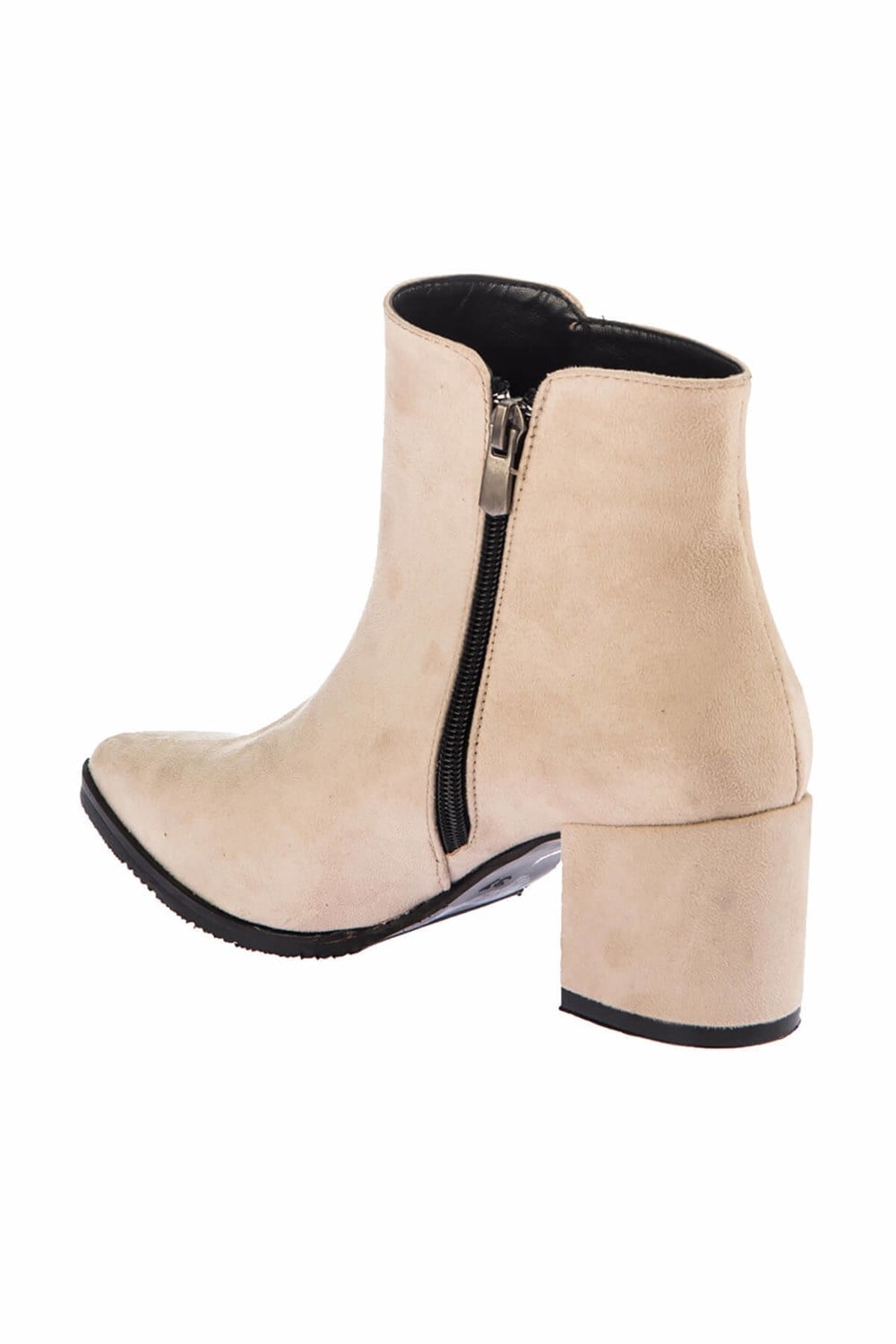 Fox Shoes Bej Süet Kadın Bot E737021002