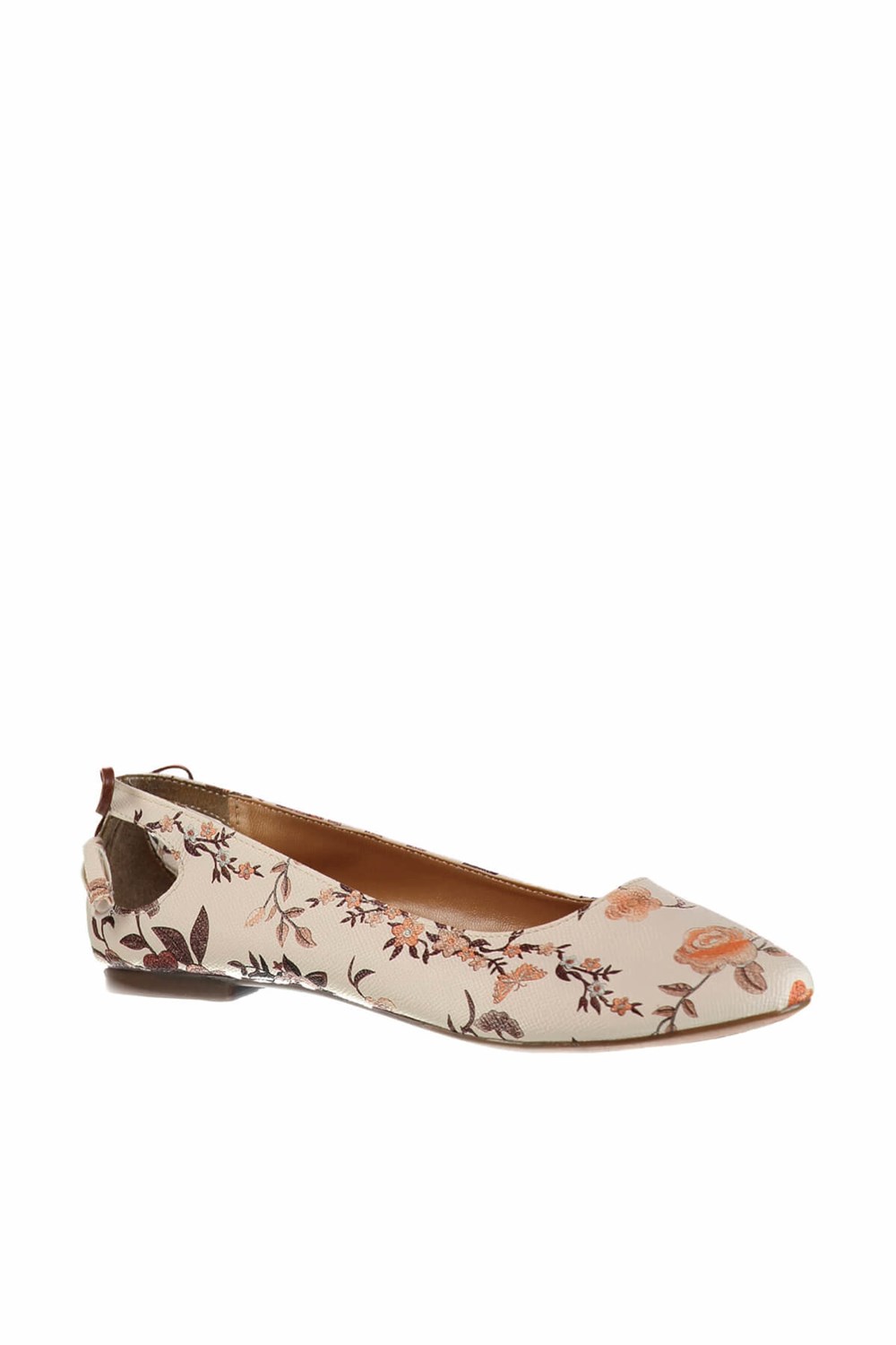 Fox Shoes Bej/Taba Kadın Babet B290080116