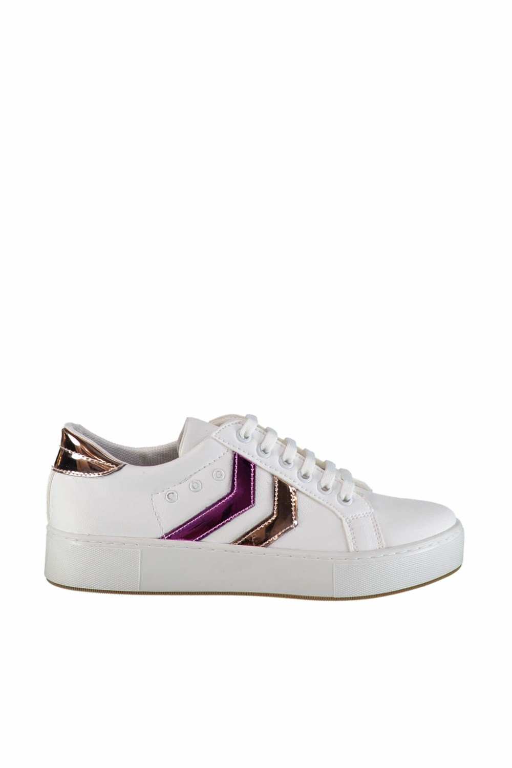 Fox Shoes Beyaz/Fuşya/Bakır Kadın Sneakers D374005909