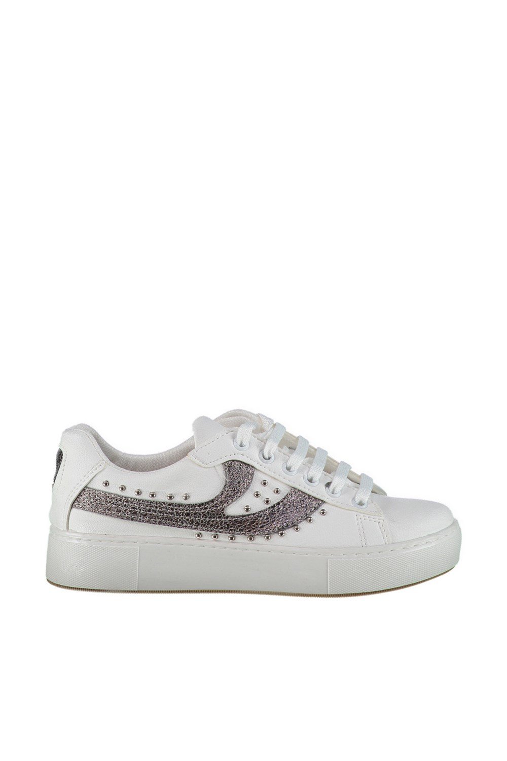 Fox Shoes Beyaz/Platin Kadın Sneakers D374003609