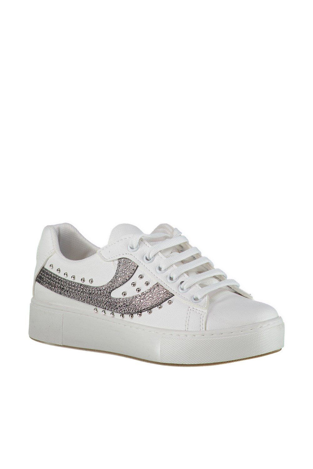 Fox Shoes Beyaz/Platin Kadın Sneakers D374003609