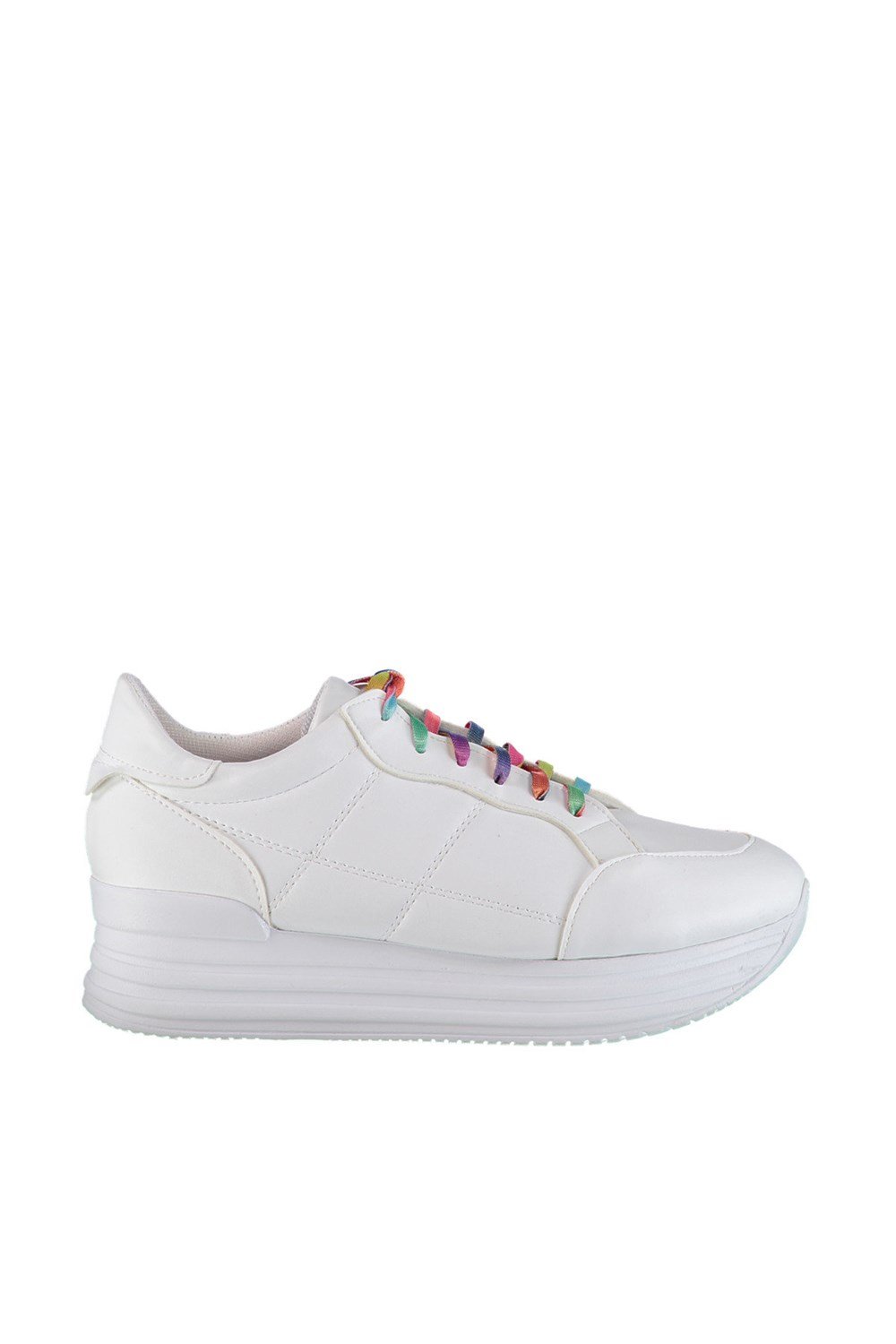 Fox Shoes Beyaz/Renkli Kadın Sneakers D267061209