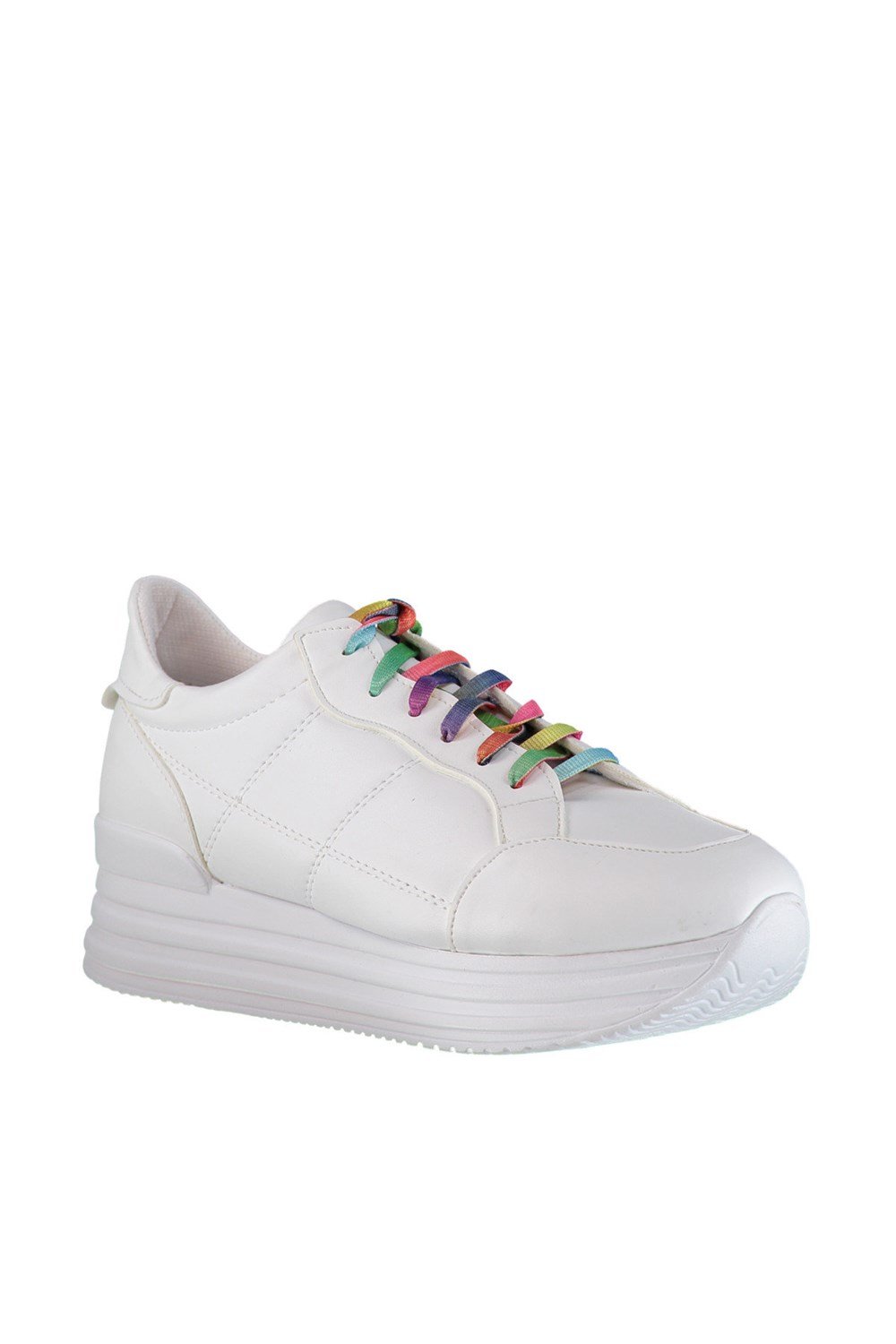 Fox Shoes Beyaz/Renkli Kadın Sneakers D267061209