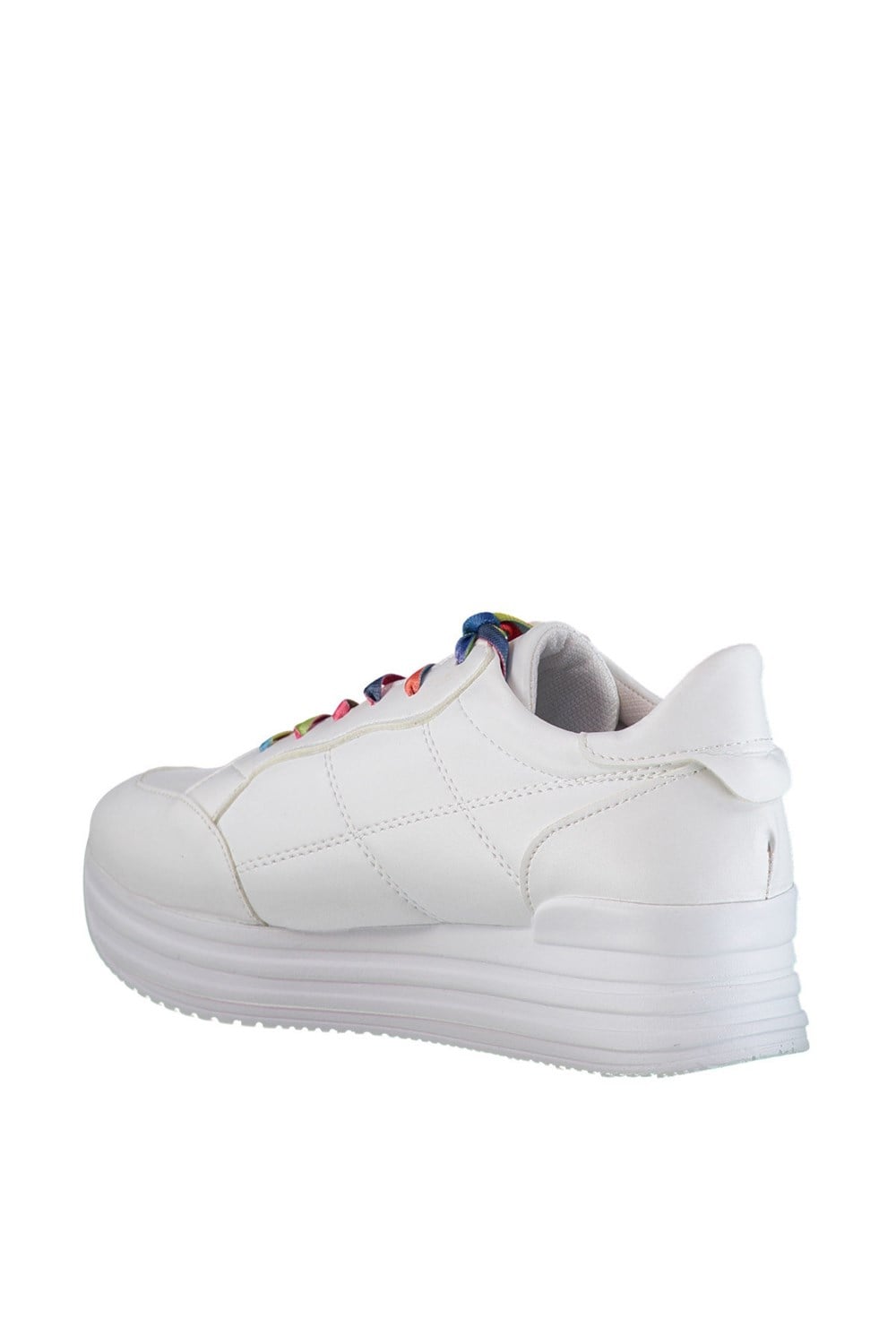 Fox Shoes Beyaz/Renkli Kadın Sneakers D267061209