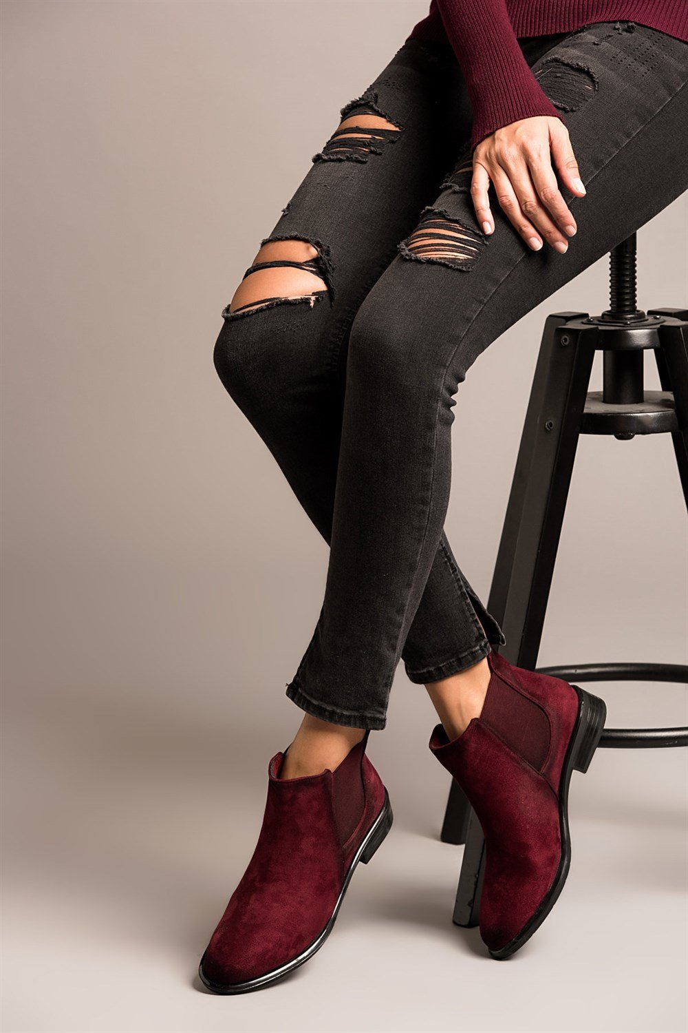 Fox Shoes Bordo Kadın Bot C518201602