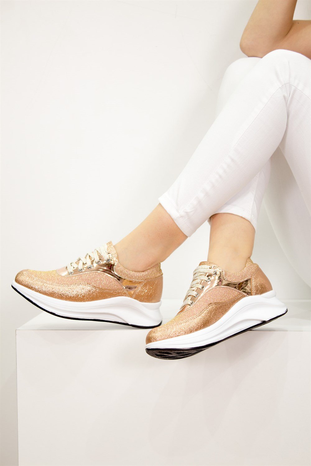 Fox Shoes Bronz Kadın Sneakers D288048614