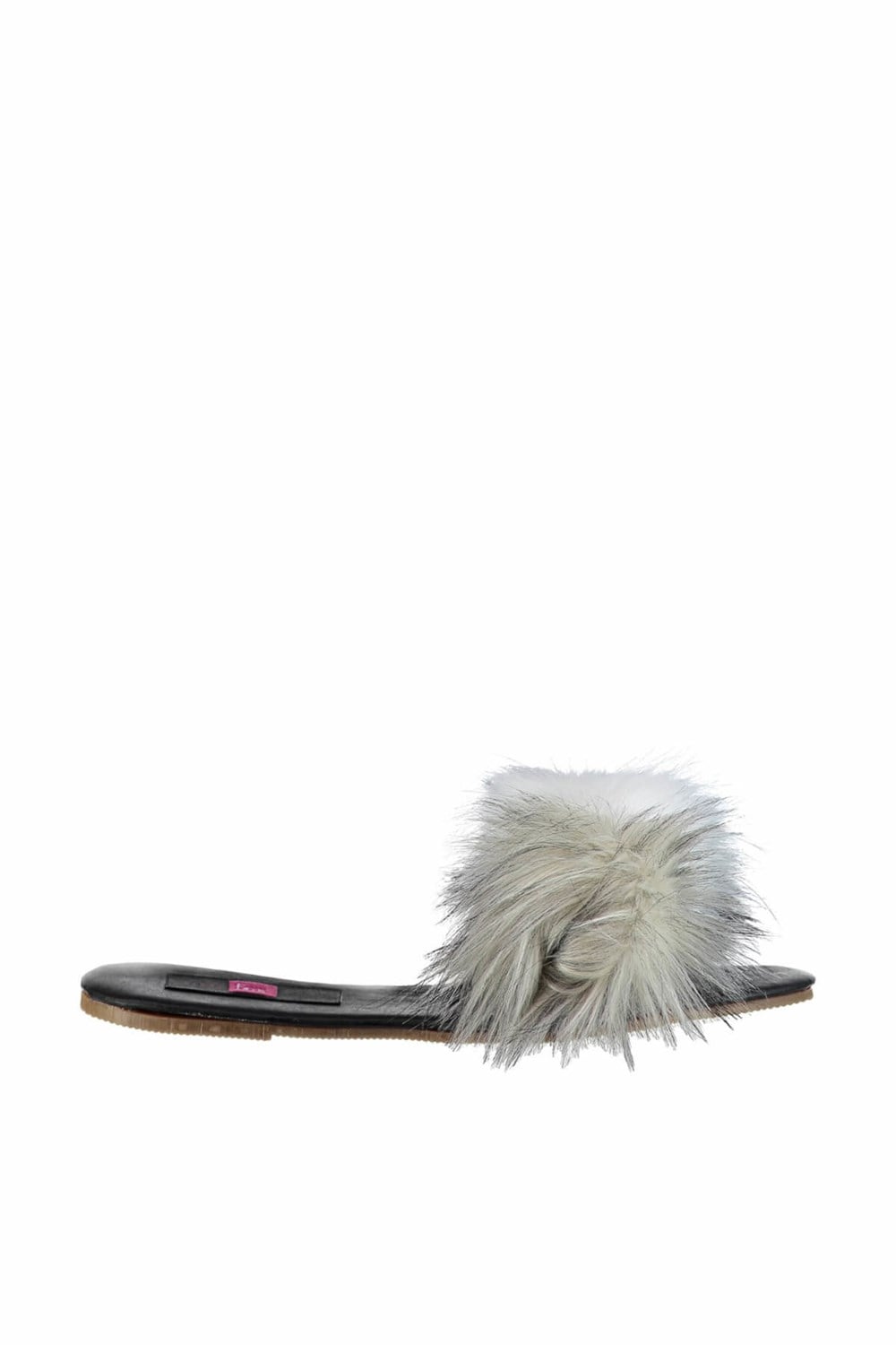 Fox Shoes Füme/Beyaz/Siyah Kadın Terlik D551447009