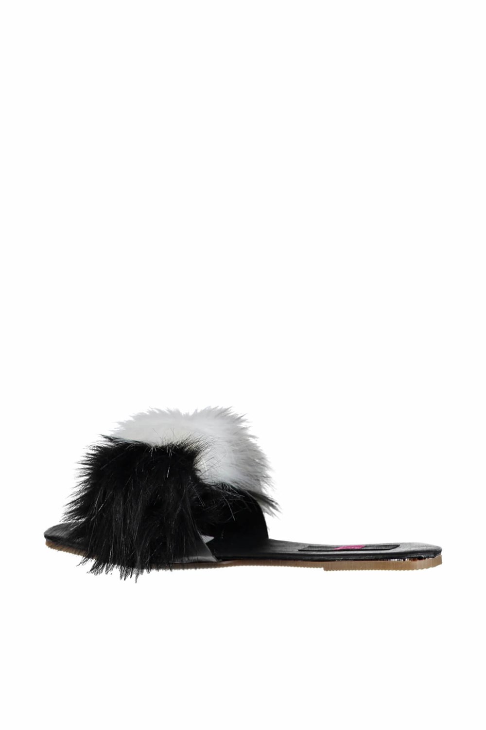 Fox Shoes Füme/Beyaz/Siyah Kadın Terlik D551447009