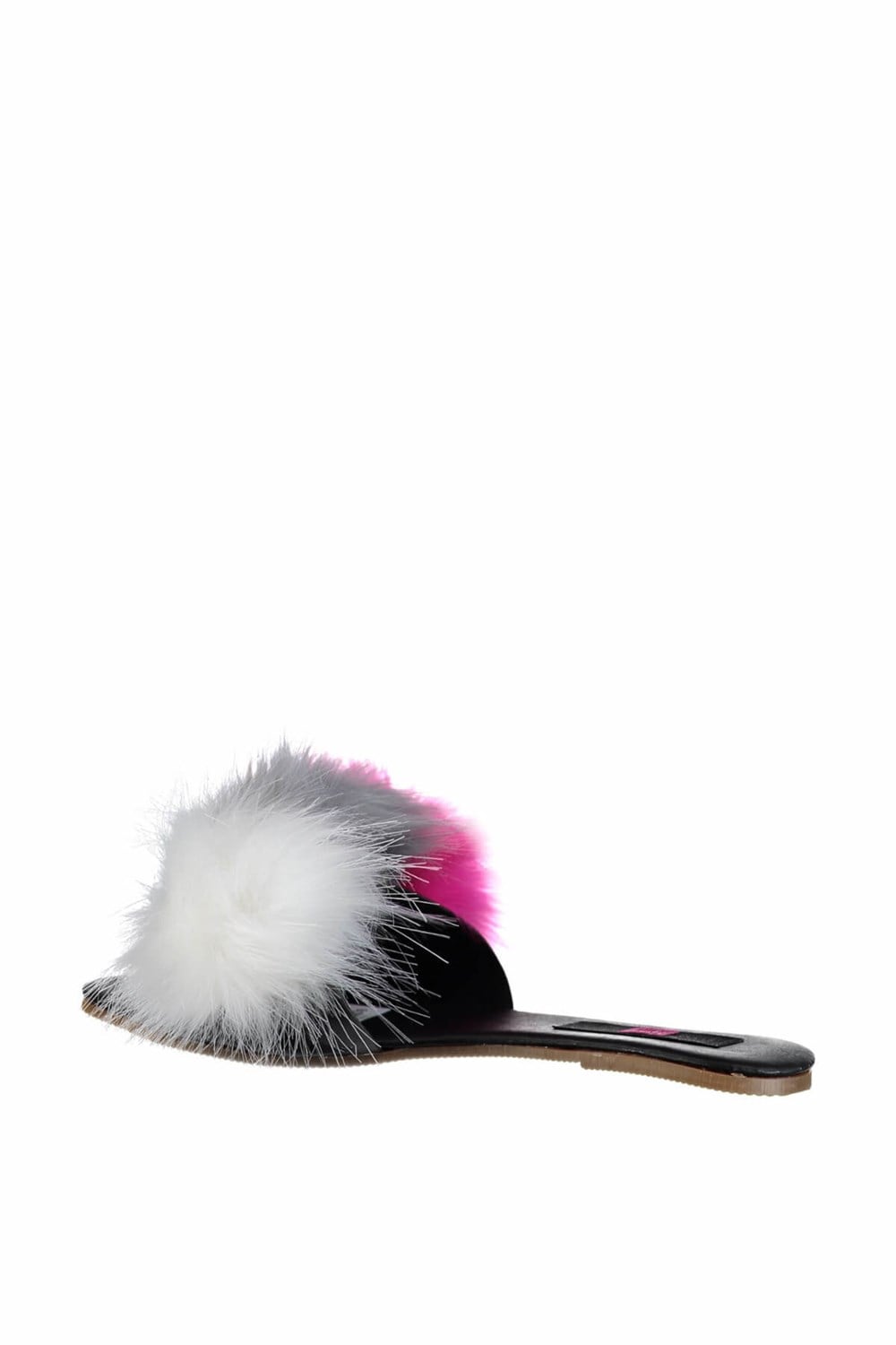 Fox Shoes Fuşya/Gri/Beyaz Kadın Terlik D551447009