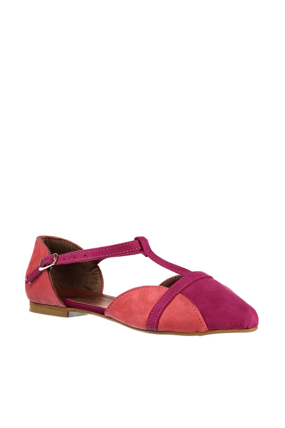 Fox Shoes Fuşya/Nar Çiçeği Kadın Babet B726881802