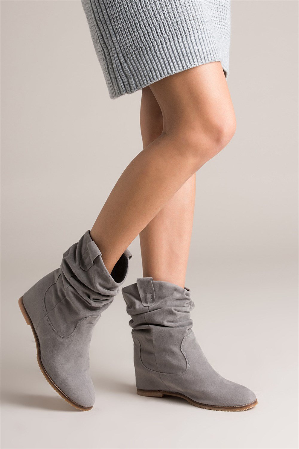 Fox Shoes Gri Kadın Bot C735041202