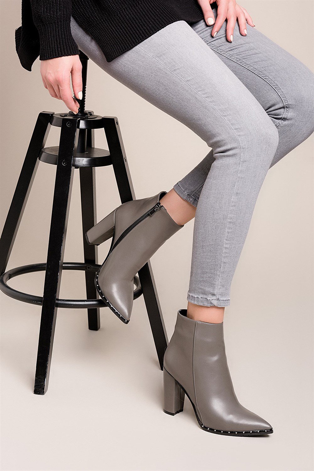Fox Shoes Gri Kadın Bot C922501209