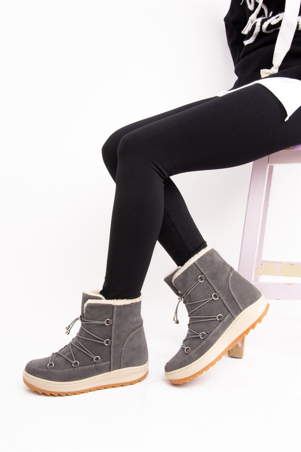 Fox Shoes Gri Kadın Bot E476031002