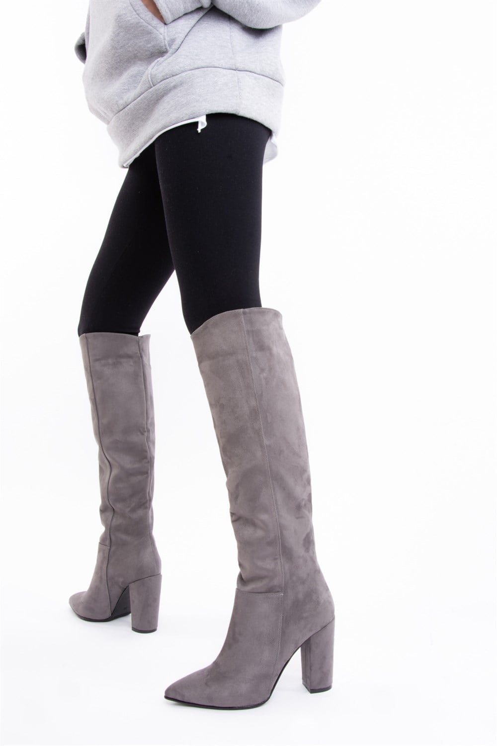 Fox Shoes Gri Kadın Çizme E922911502