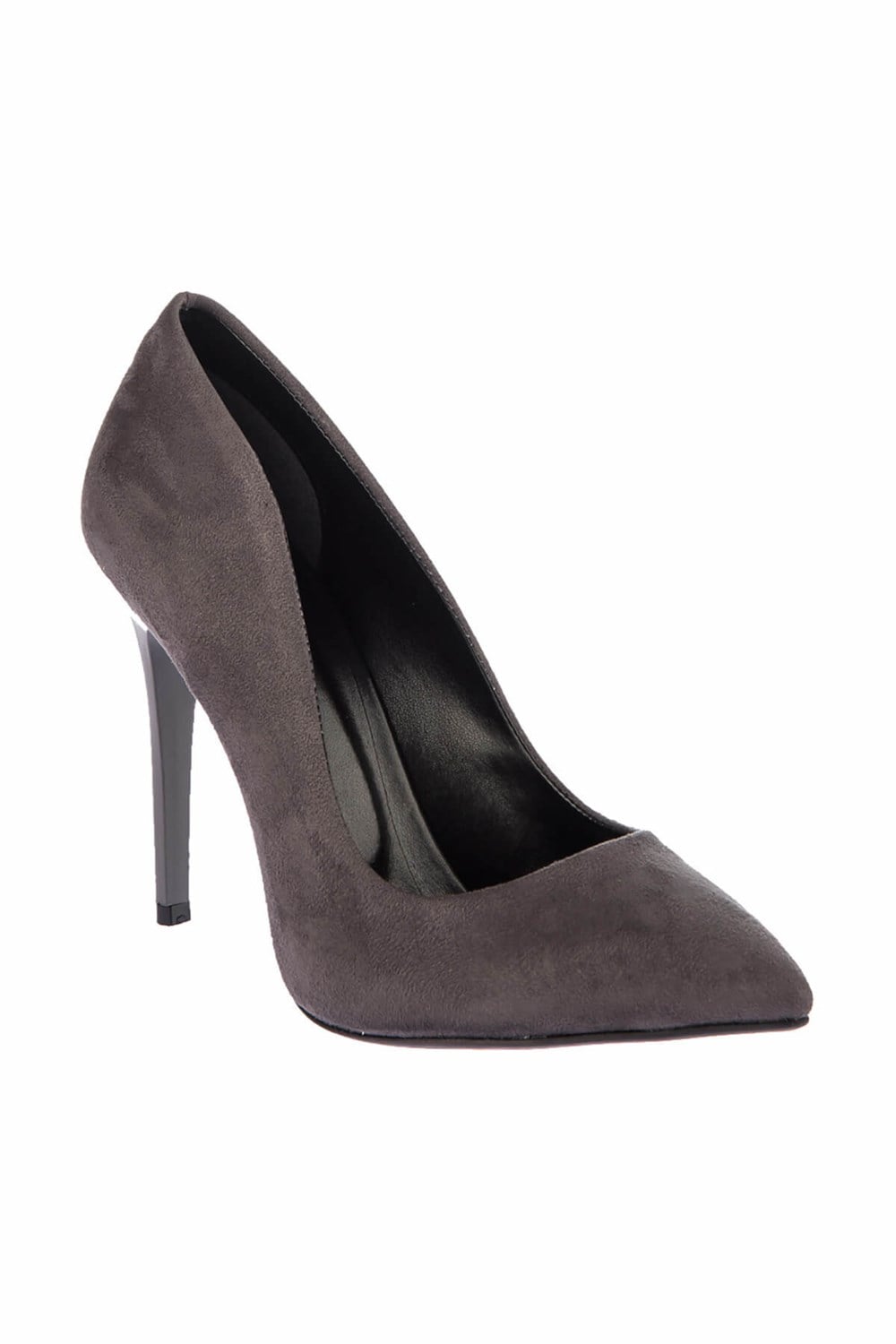 Fox Shoes Gri Kadın Topuklu Ayakkabı E340180002